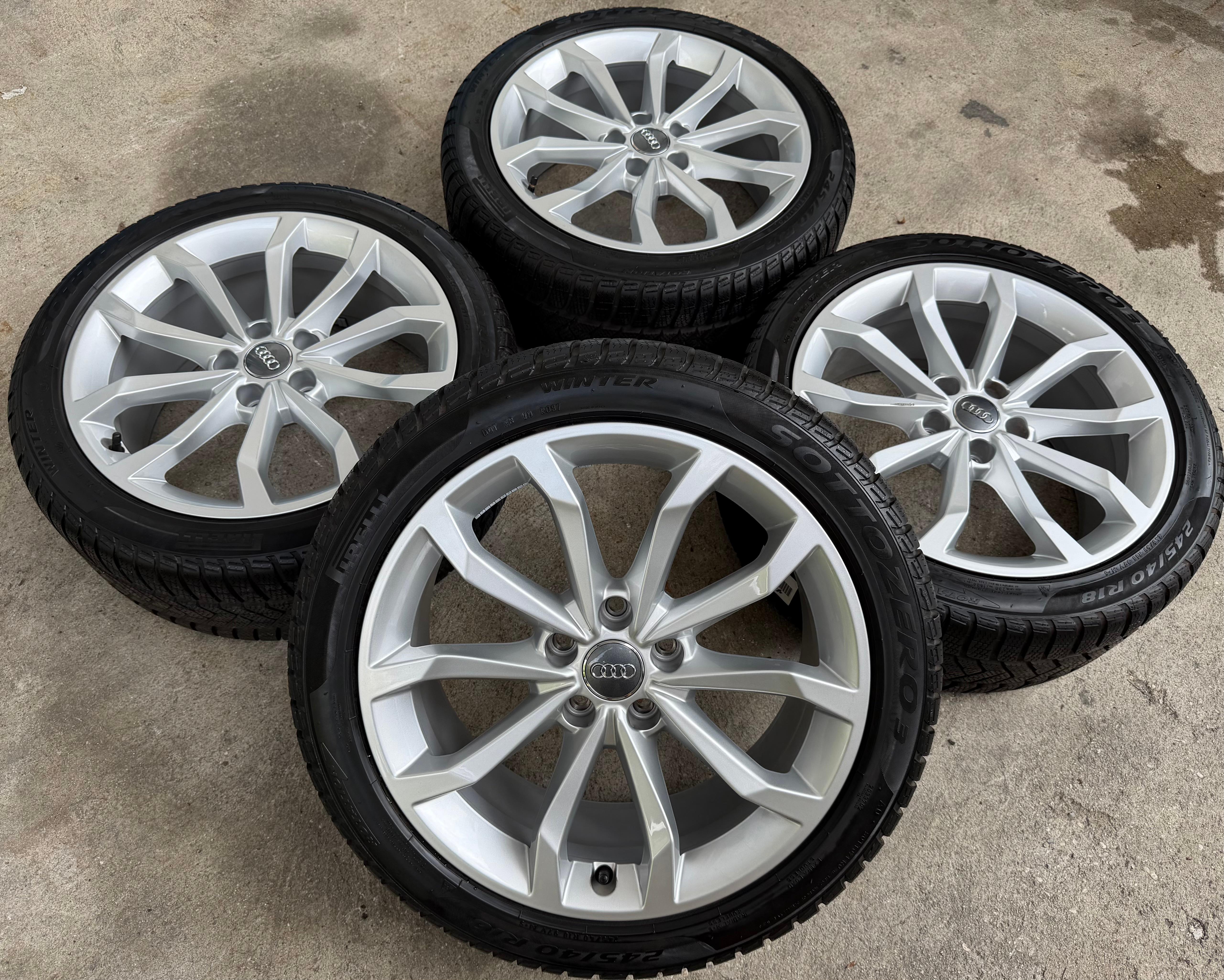 4 Original 18" Alu Winterräder Audi A4 S4 8W B9 8W0601025H 245/40R18 97V 2022