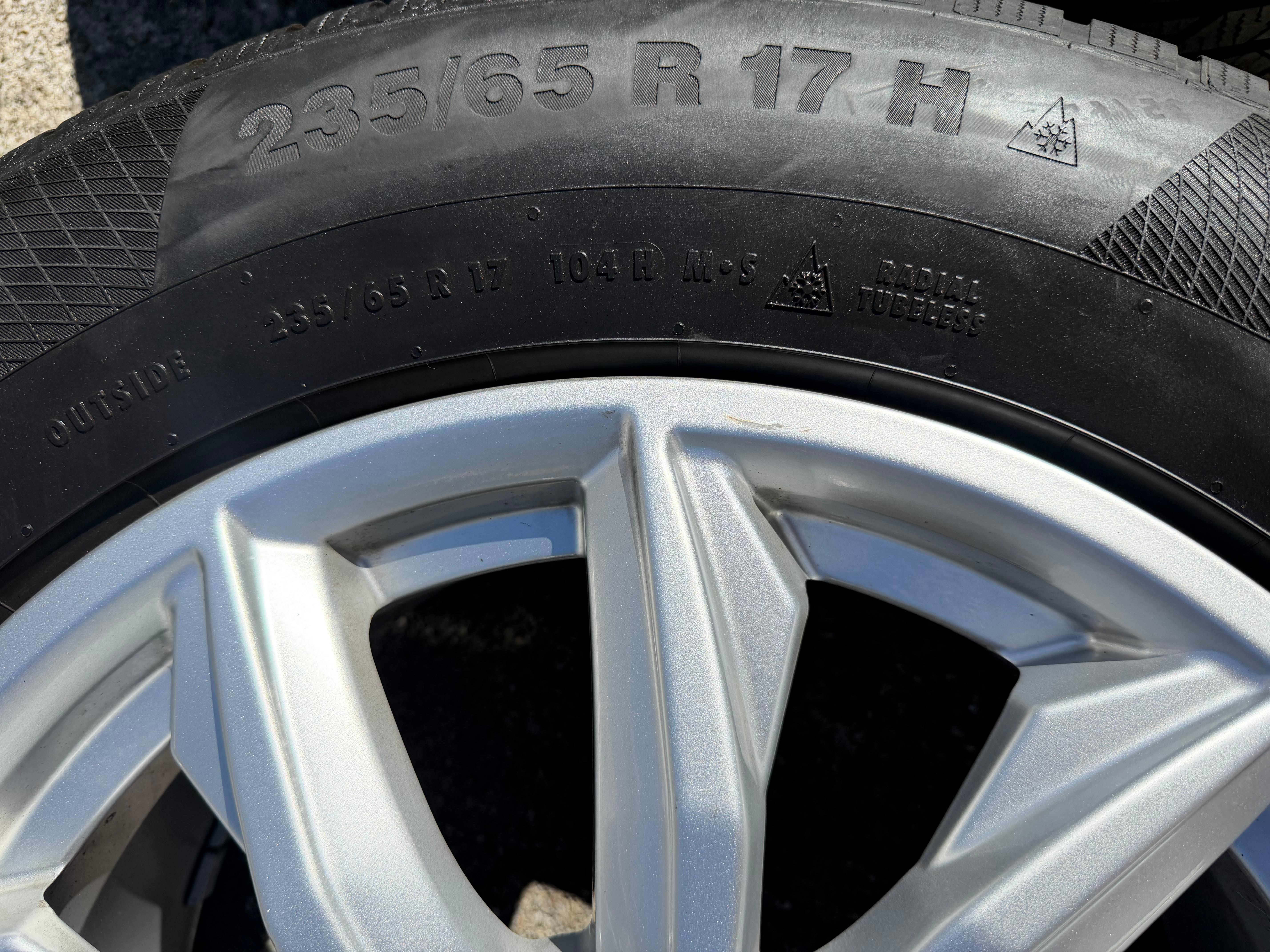 4 Original 17" Alu Winterräder Audi Q5 FY 80A601025J 7x17 ET34 235/65R17 104H Continental