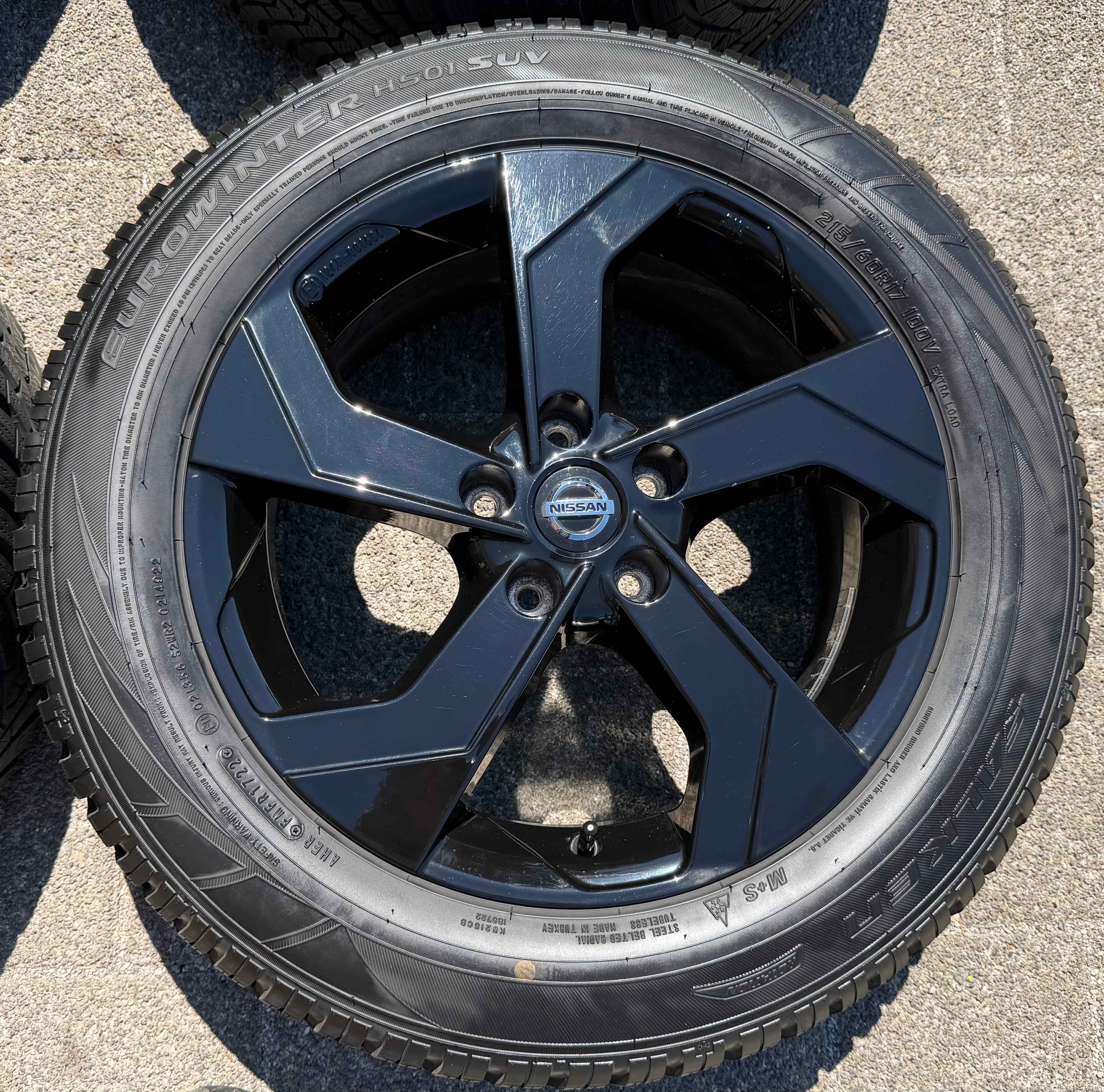 4 Original 17" Alu Winterräder Nissan Qashqai II J11 KB409-HV200 215/60R17 RDKS