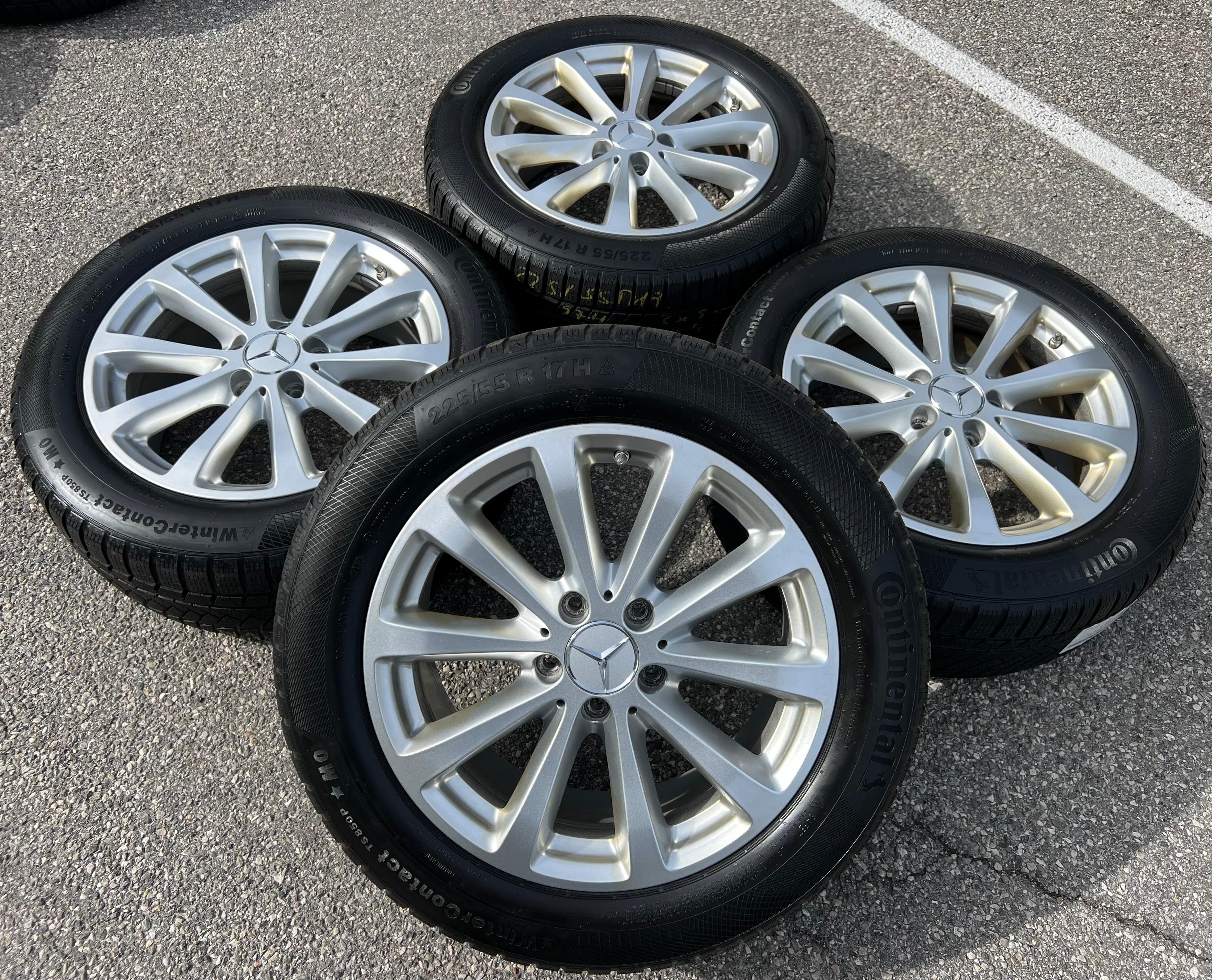 4 ORIGINAL ALU WINTERRÄDER MERCEDES E-KLASSE W213 R1ES 225/55R17 97H A2134011300