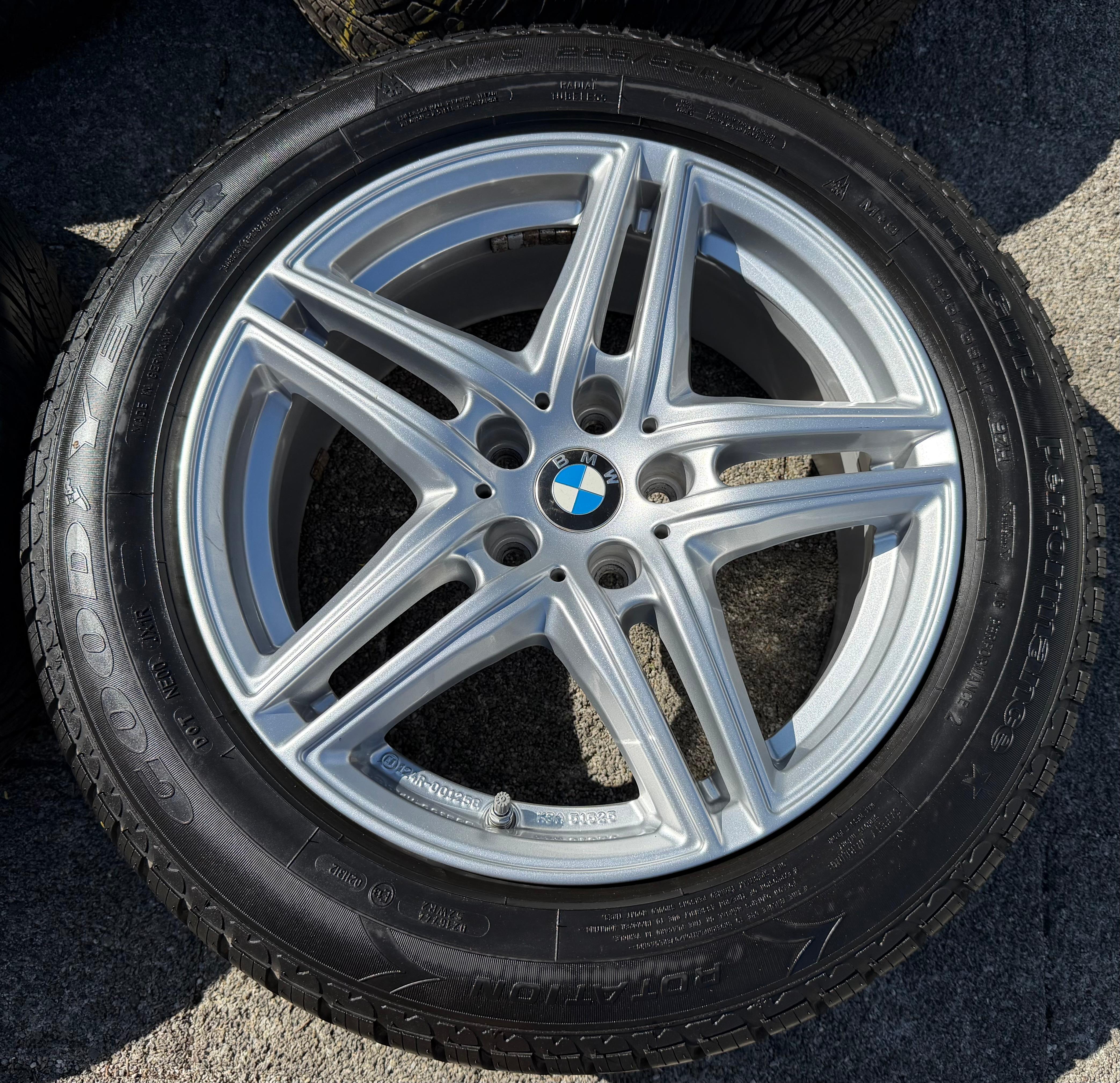 4 Alu 17" Winterräder BMW 5er Reihe G30 G31 225/55R17 97H Goodyear RDKS
