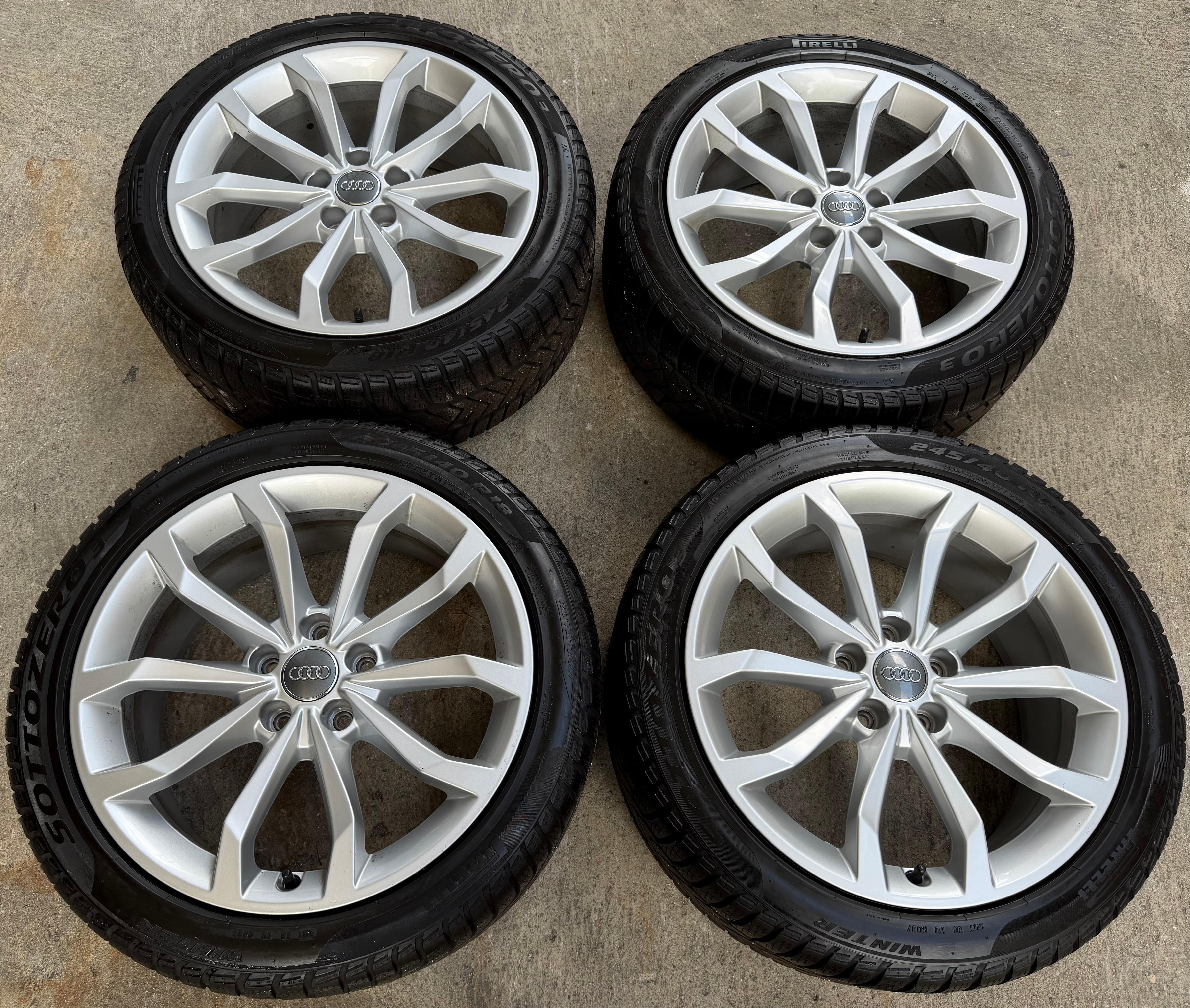 4 Original 18" Alu Winterräder Audi A4 S4 8W B9 8W0601025H 245/40R18 97V 2020