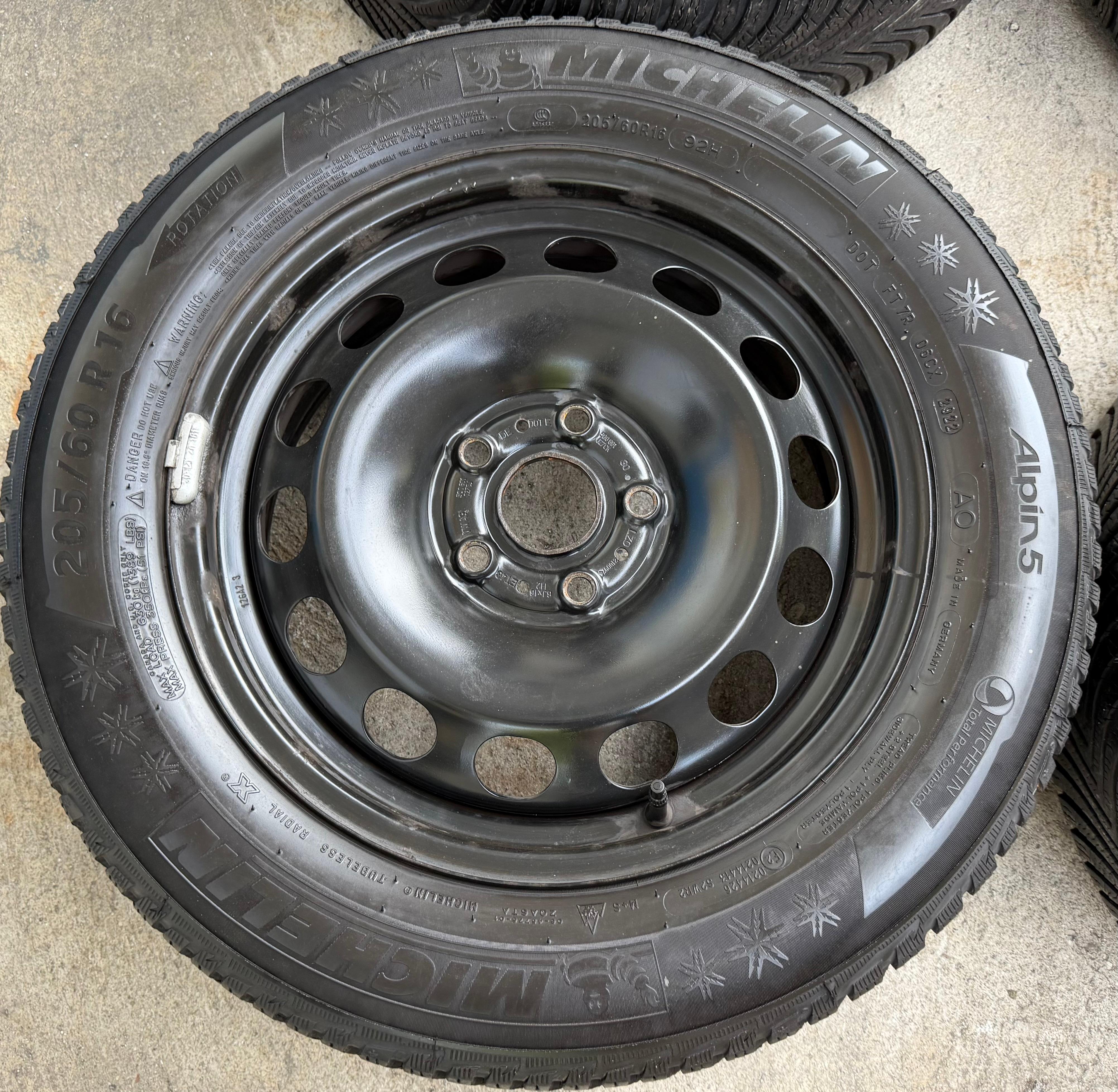 4 Winterräder Audi Q2 GA VW T-ROC A11 205/60R16 92H Michelin Alpin 5 Winterreifen