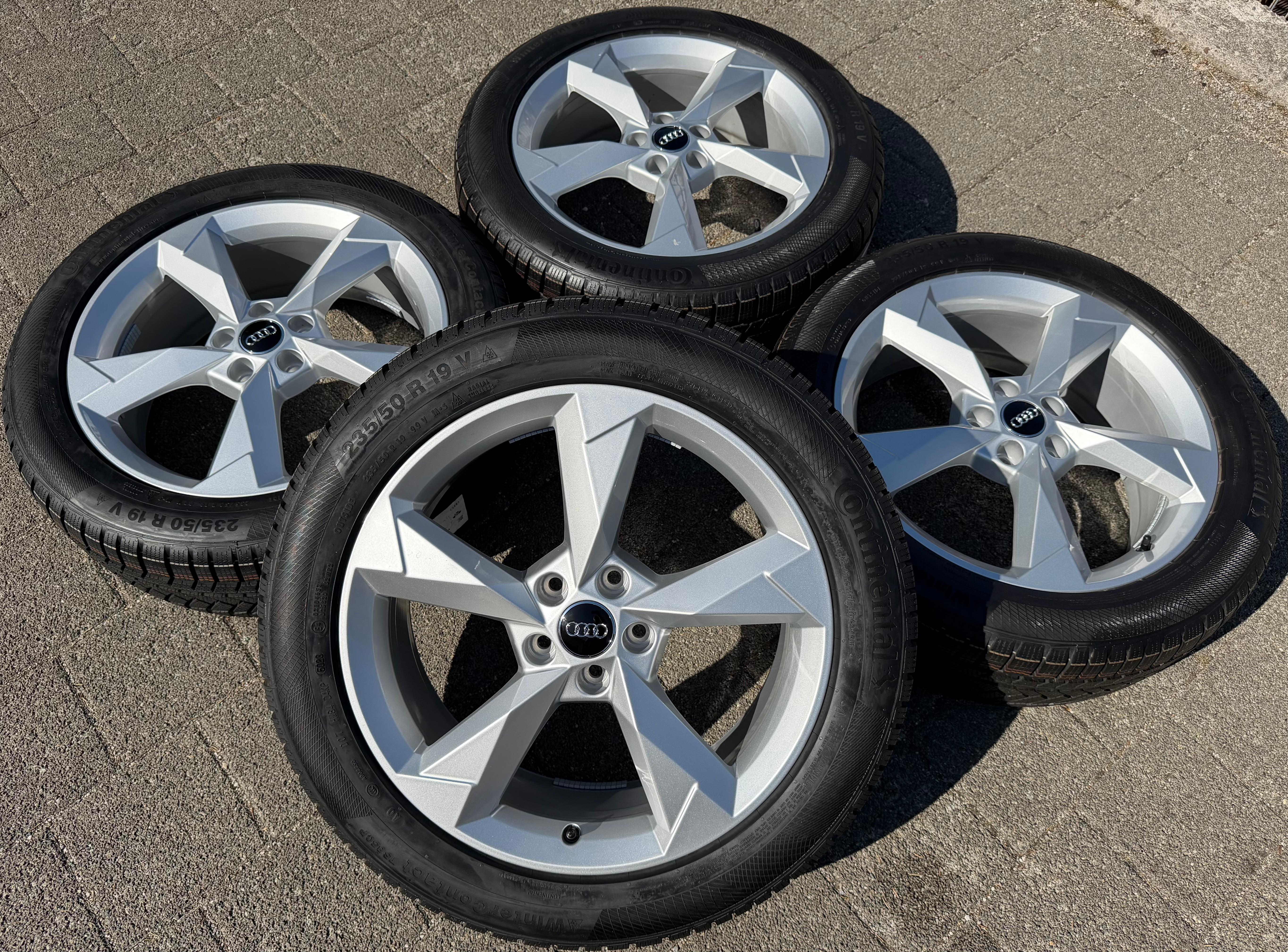 4 llantas de aluminio originales de invierno de 19" para Audi Q3 F3B 83A 83A601025N 235/50R19 99V Continental 2023
