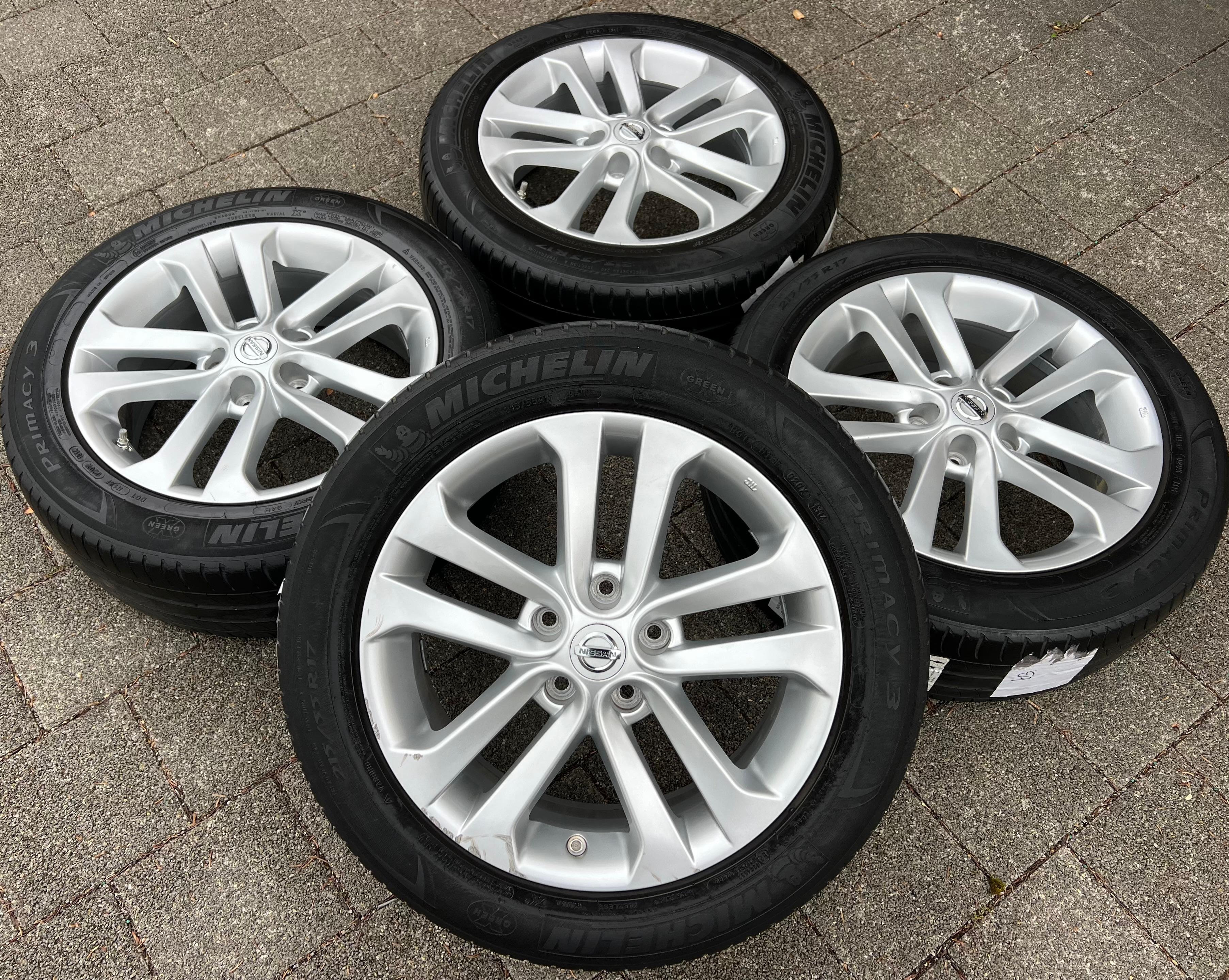 4 ORIGINAL 17" ALUFELGEN NISSAN JUKE F15 7x17 ET47 N45701 RDKS FREIHAUS