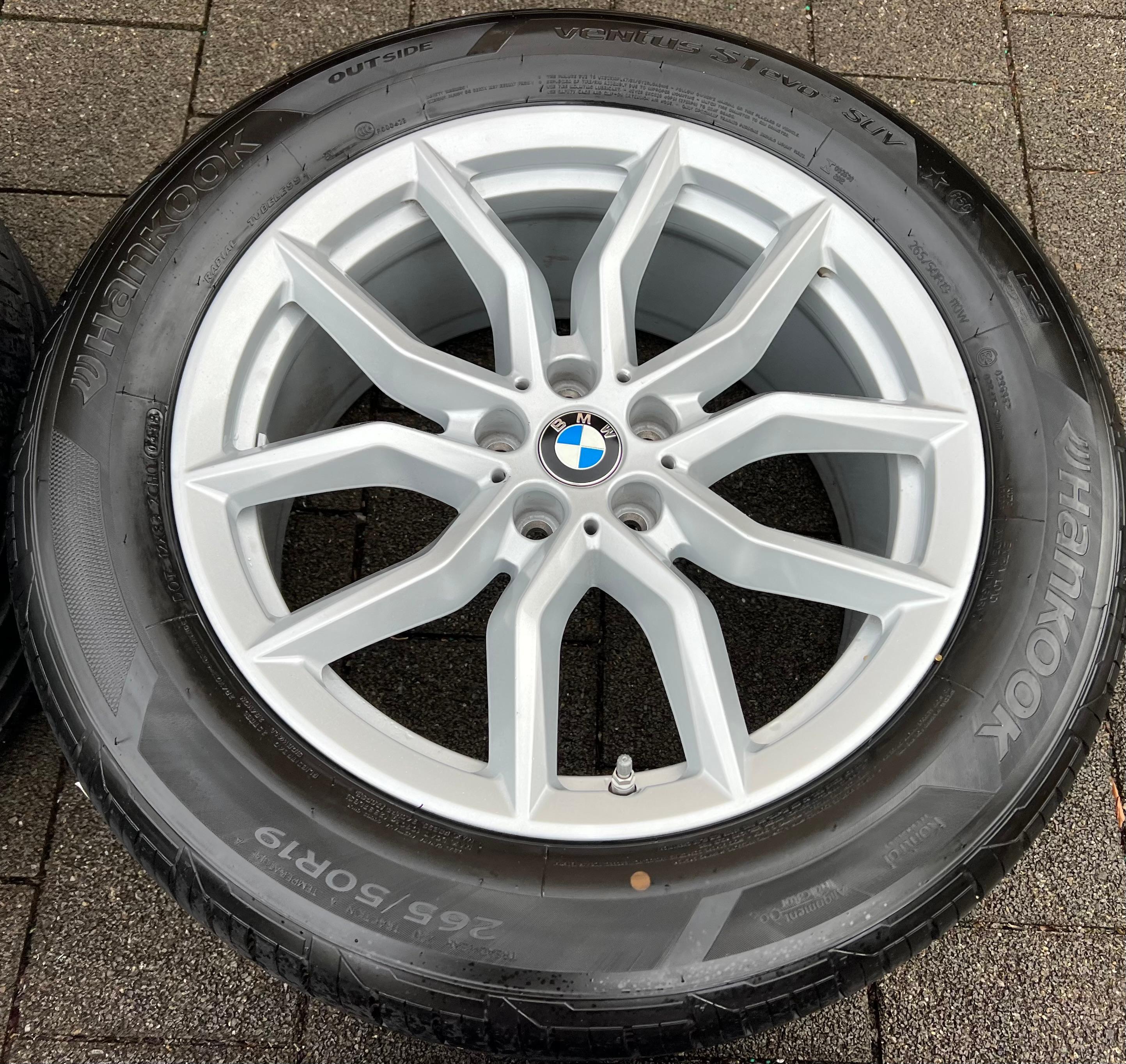 4 CERCHI ESTIVI ORIGINALI IN ALLUMINIO DA 19" BMW X5 G05 X6 G06 265/50R19 110W RUNFLAT RDKS