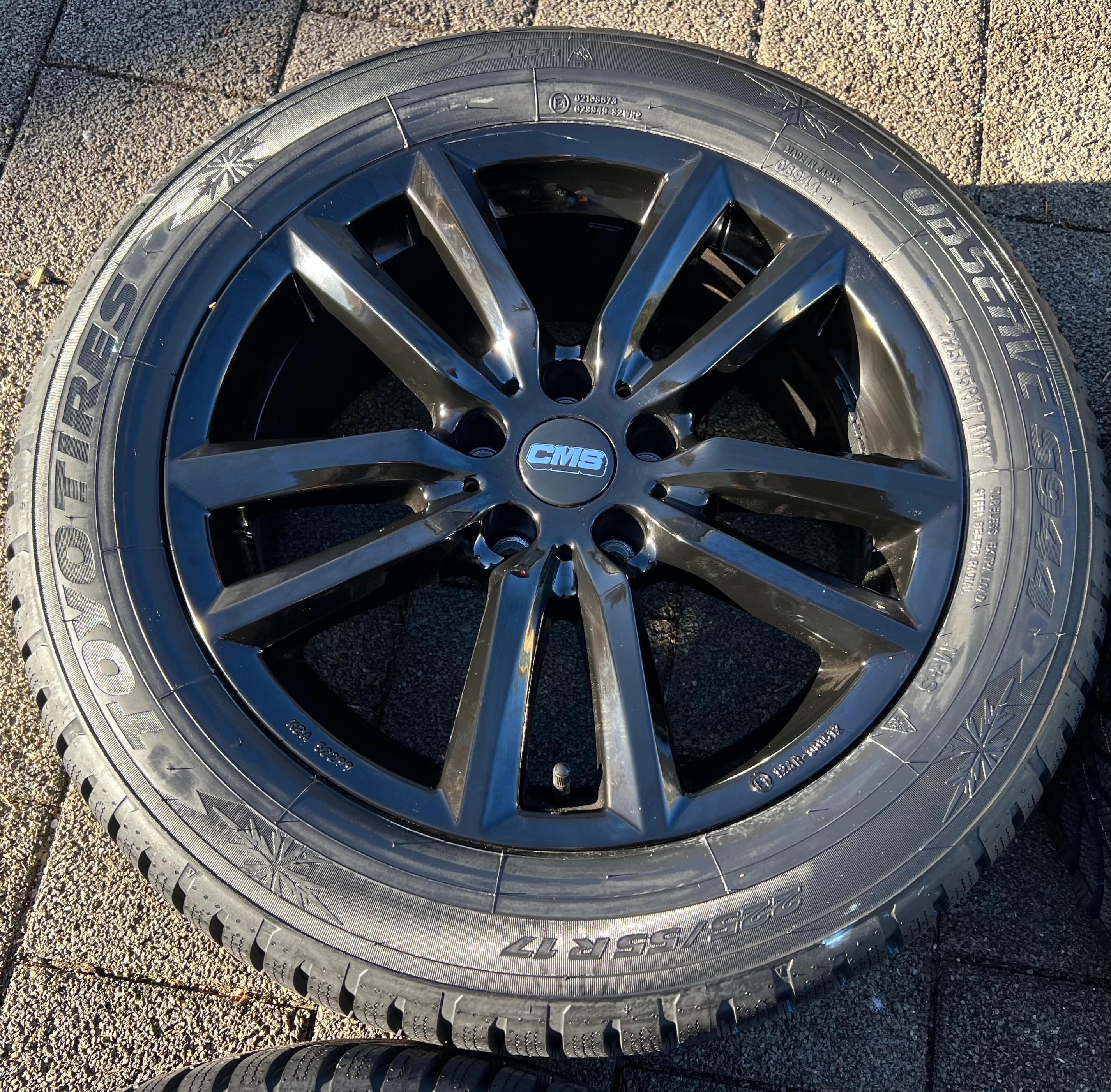 4 ALU 17" WINTERRÄDER AUDI A4 ALLROAD 8K A6 4G 225/55R17 101V TOYO 2024 NEU FREIHAUS