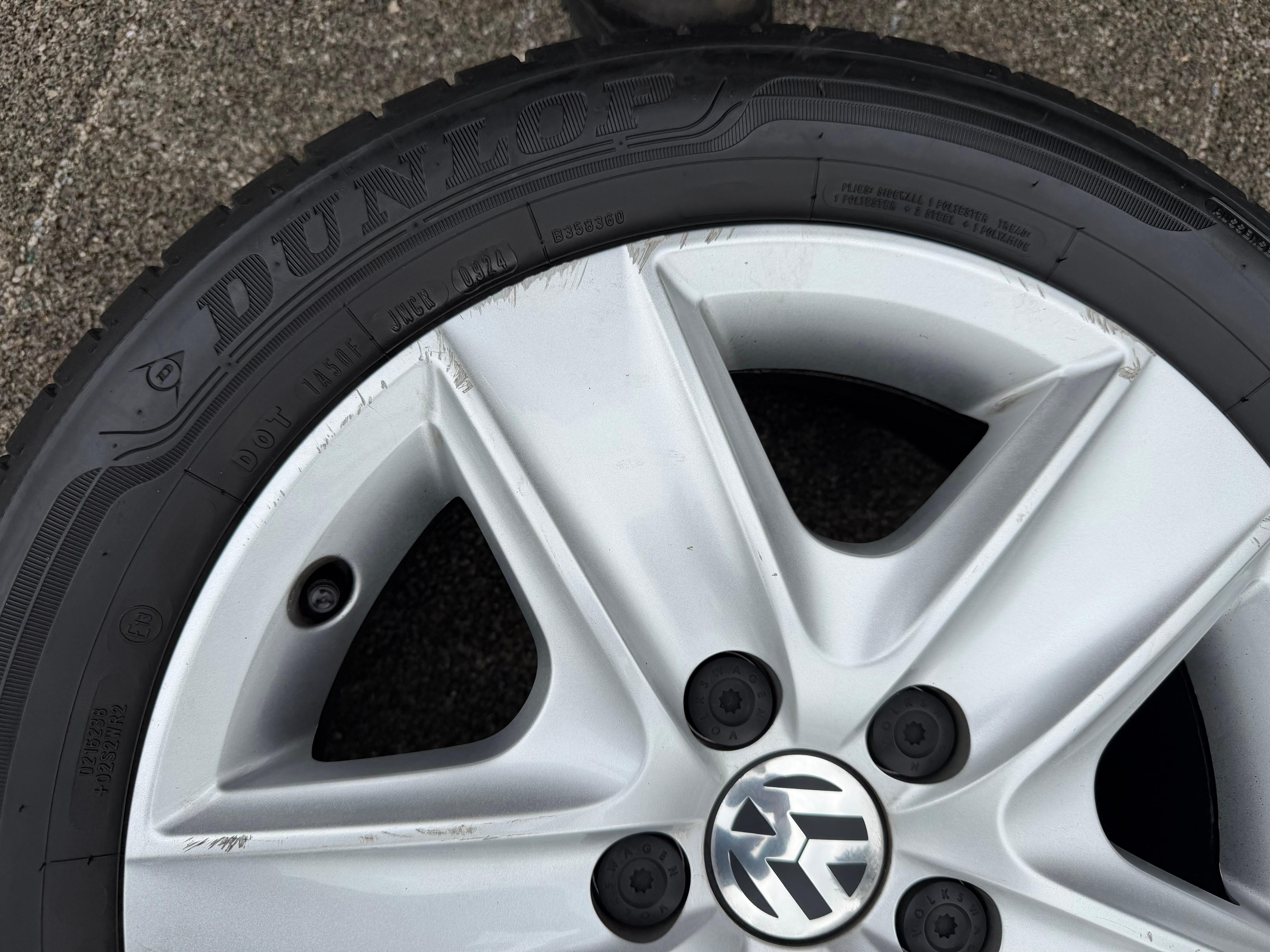 4 ruote estive originali da 16" VW Golf 5/6 Touran 5K0601027 205/55R16 91W