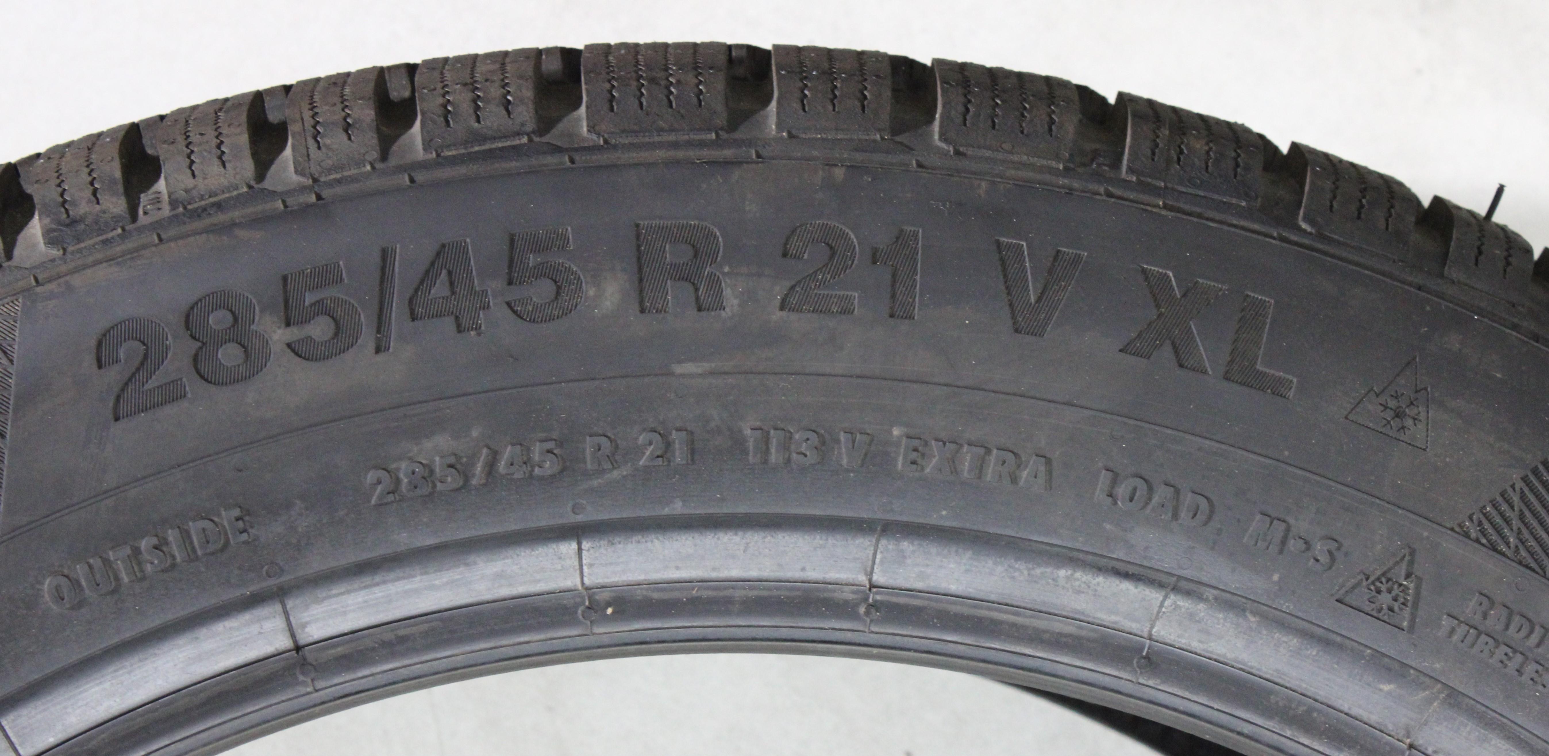 2 x 285/45R21 113V Neumáticos de invierno Continental Winter Contact TS850P AO NUEVOS 2019