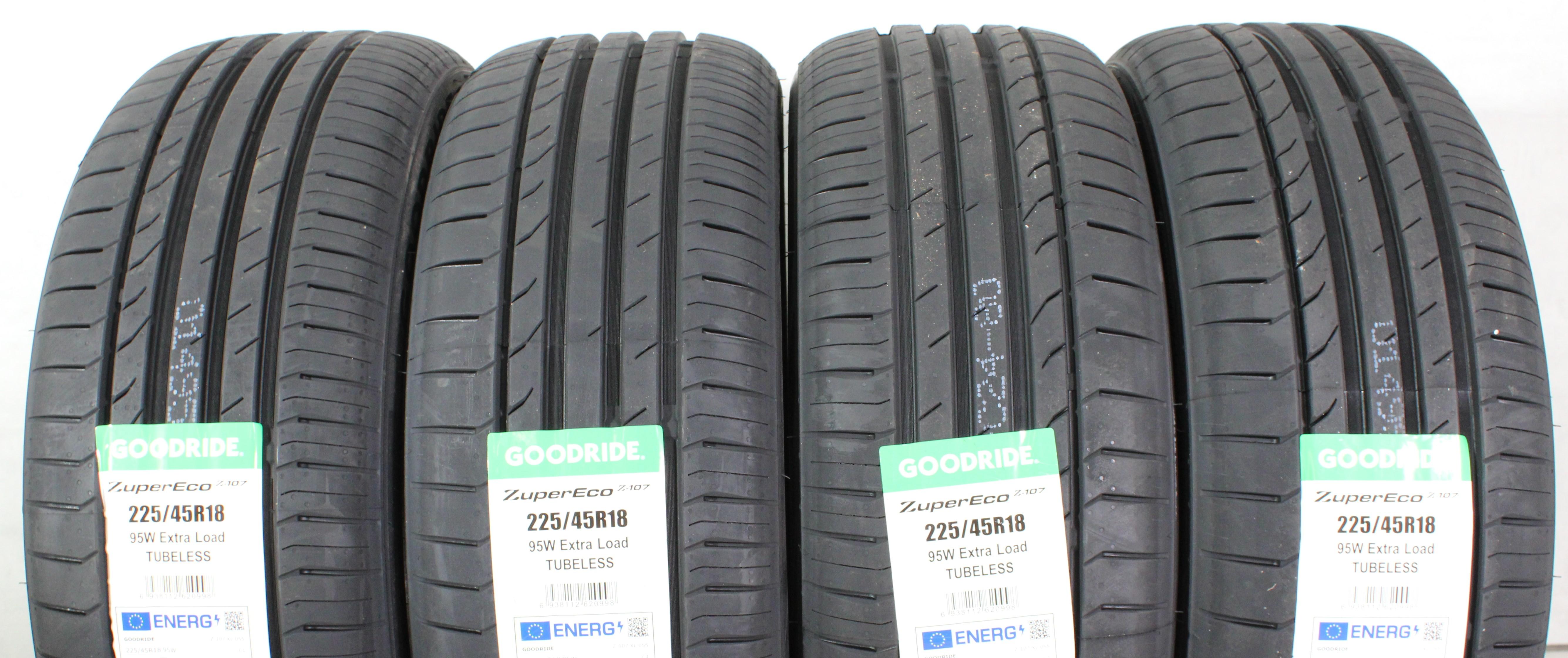 4 x 225/45R18 95W Pneus d'été Goodride ZuperEco Z-107 2024 NEUF