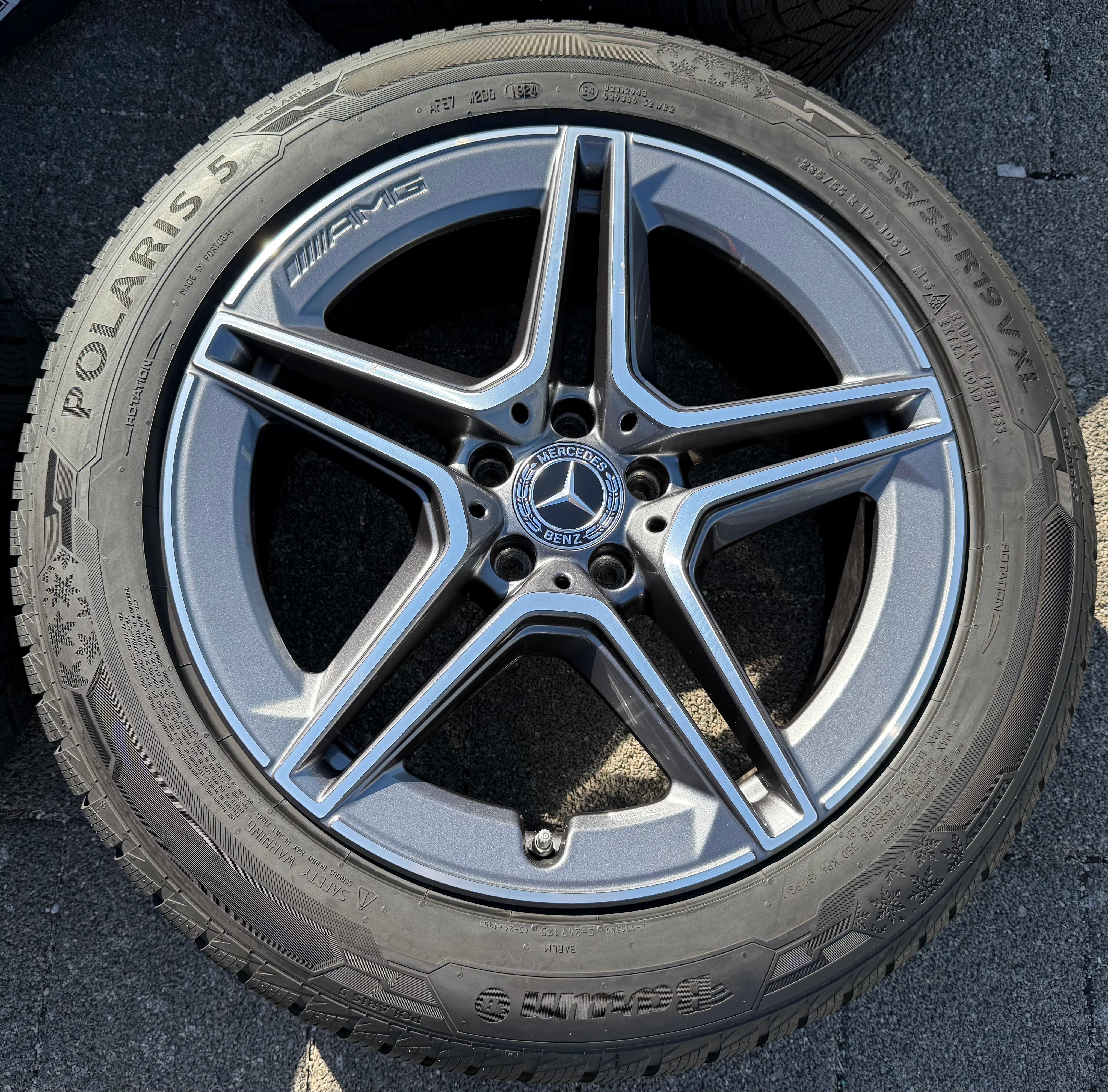 4 ORIGINAL 19" ALU WINTERRÄDER AMG MERCEDES GLC X204 W253 A2534015300 A2534015400