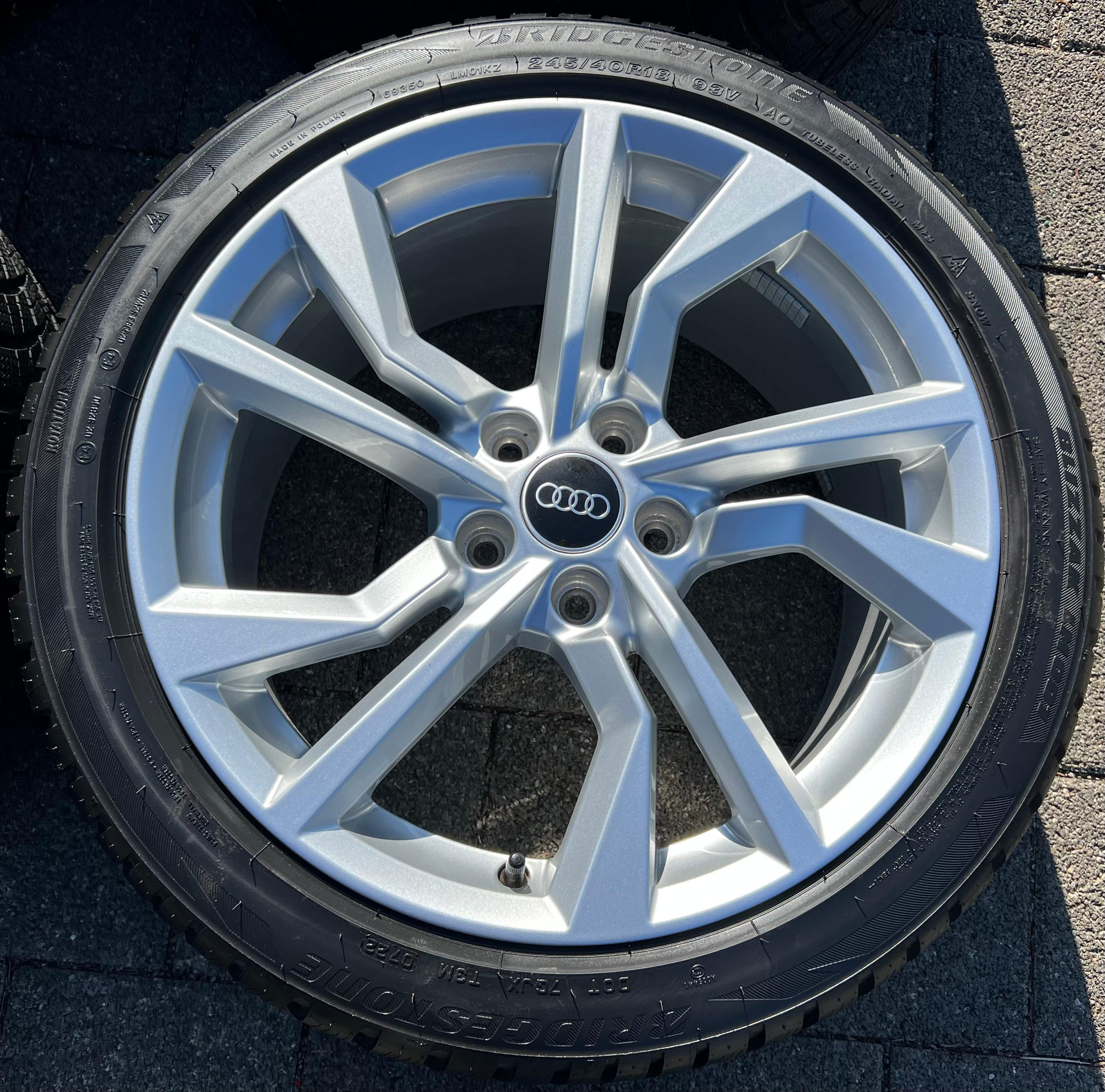 4 ORIGINELE 18" ALUMINIUM WINTERWIELEN AUDI TT TTS 8S 8S0601025AN 245/40R18 93V 2022 GRATIS VERZENDING