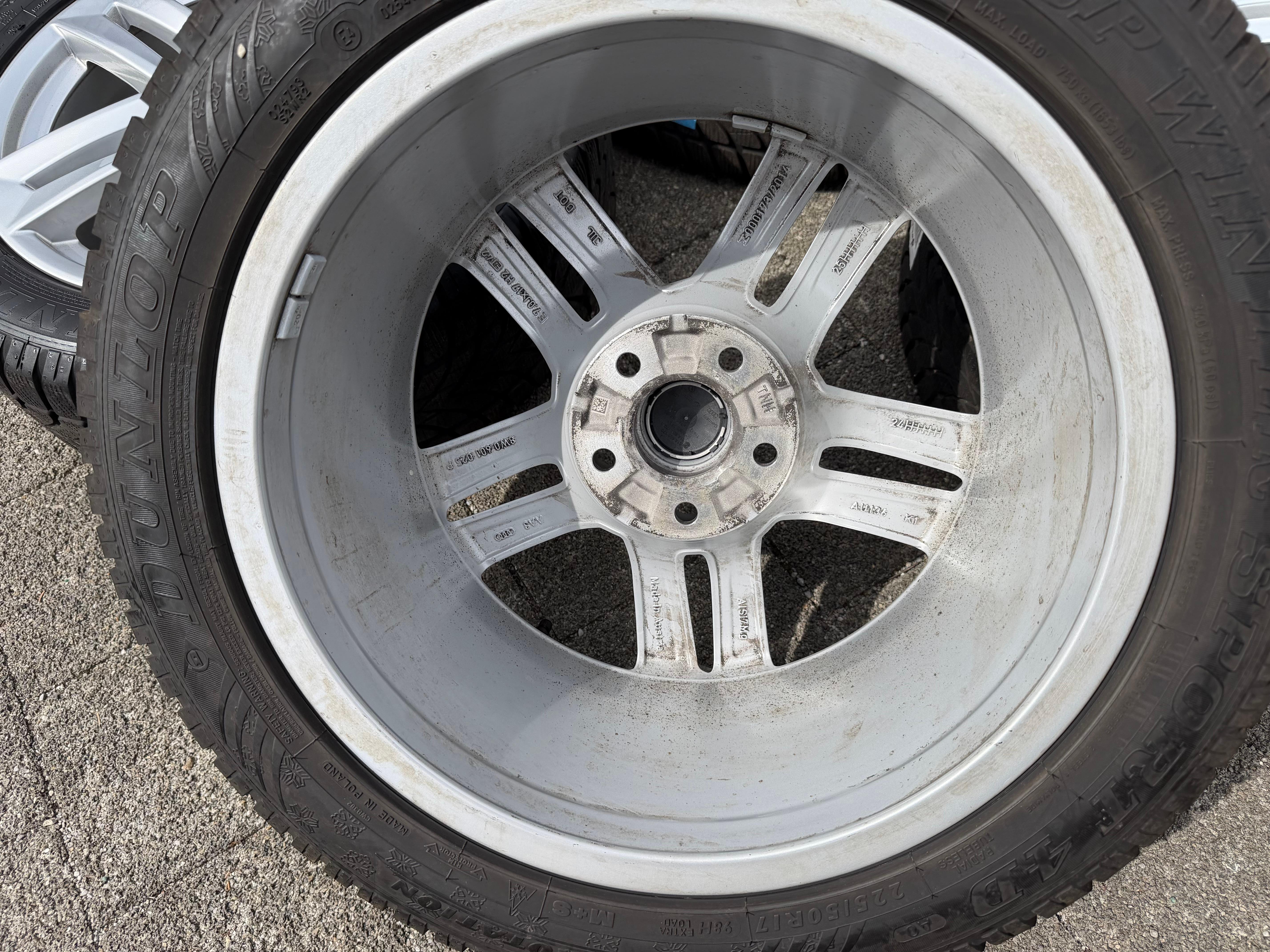 4 Original 17" Alu Winterräder Audi A4 B9 8W 8W0601025P 225/50R17 98H Dunlop 2024