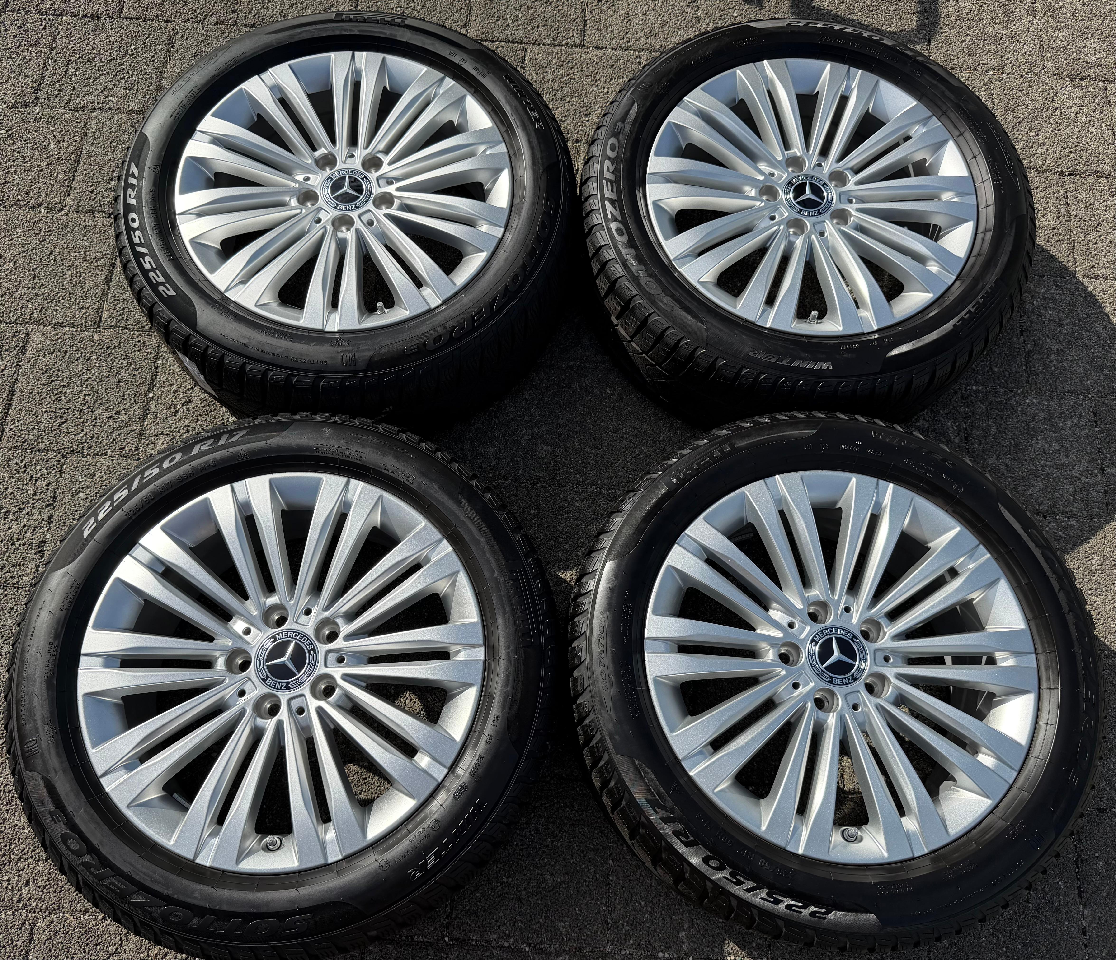 4 Original 17" Alu Winterräder Mercedes C-Klasse W206 A2064014400 2024 Pirelli