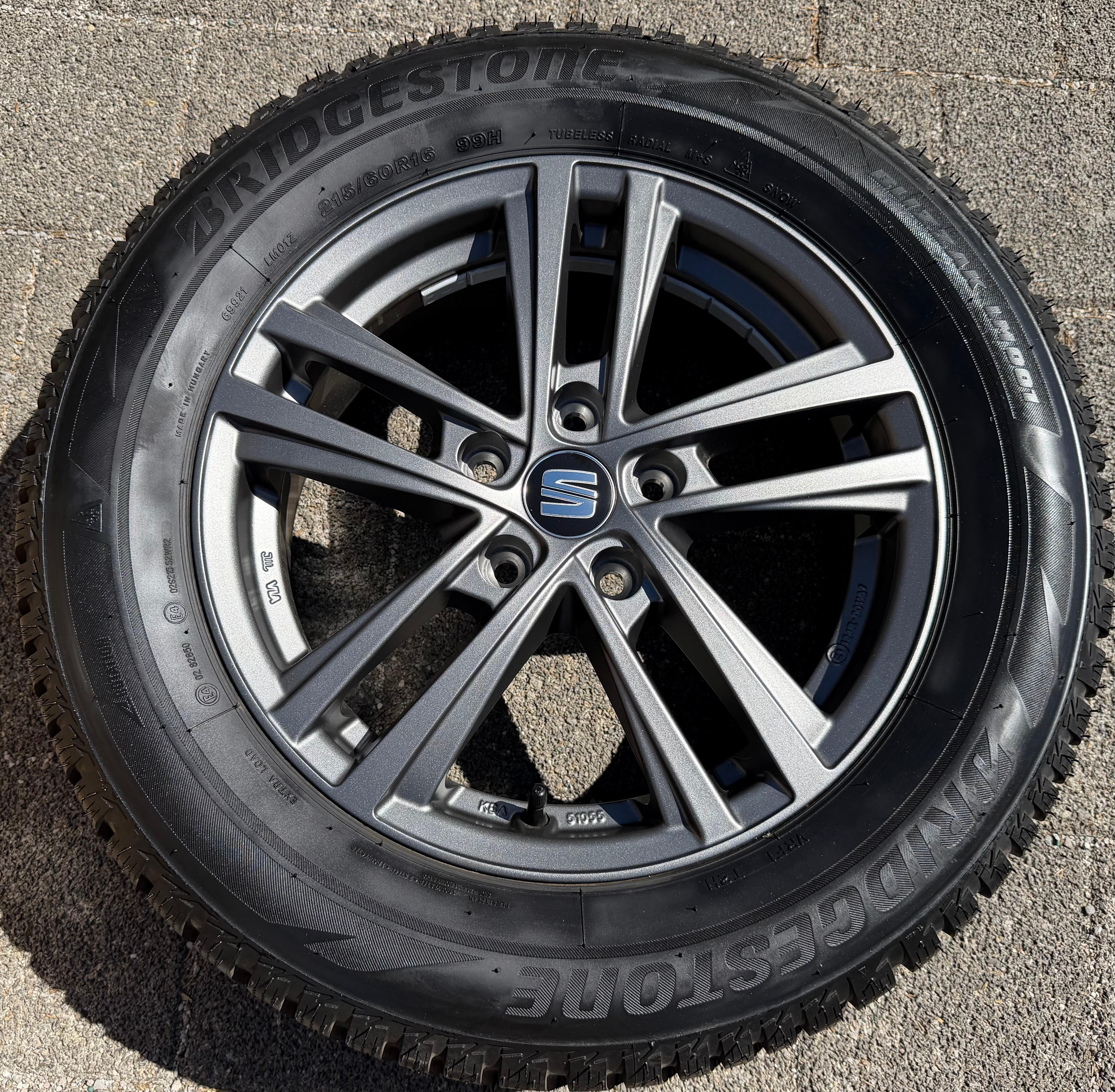 1 cerchio in lega originale da 16" per SEAT Ateca, omologazione KBA 51055, 6x16 ET43, 5x112, spedizione gratuita