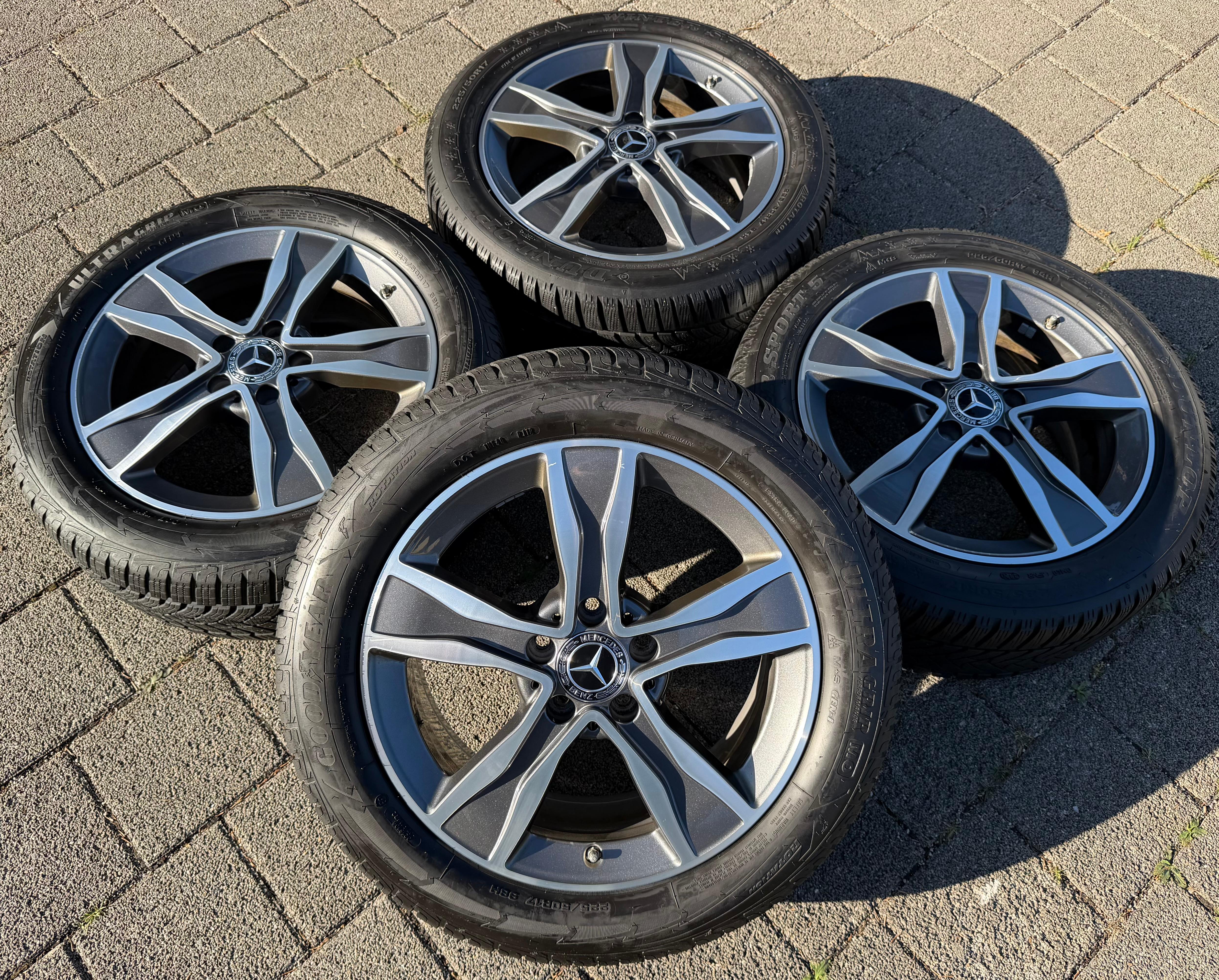 4 Original 17" Alu Winterräder Mercedes C-Klasse W205 A2054010800 225/50R17 94H