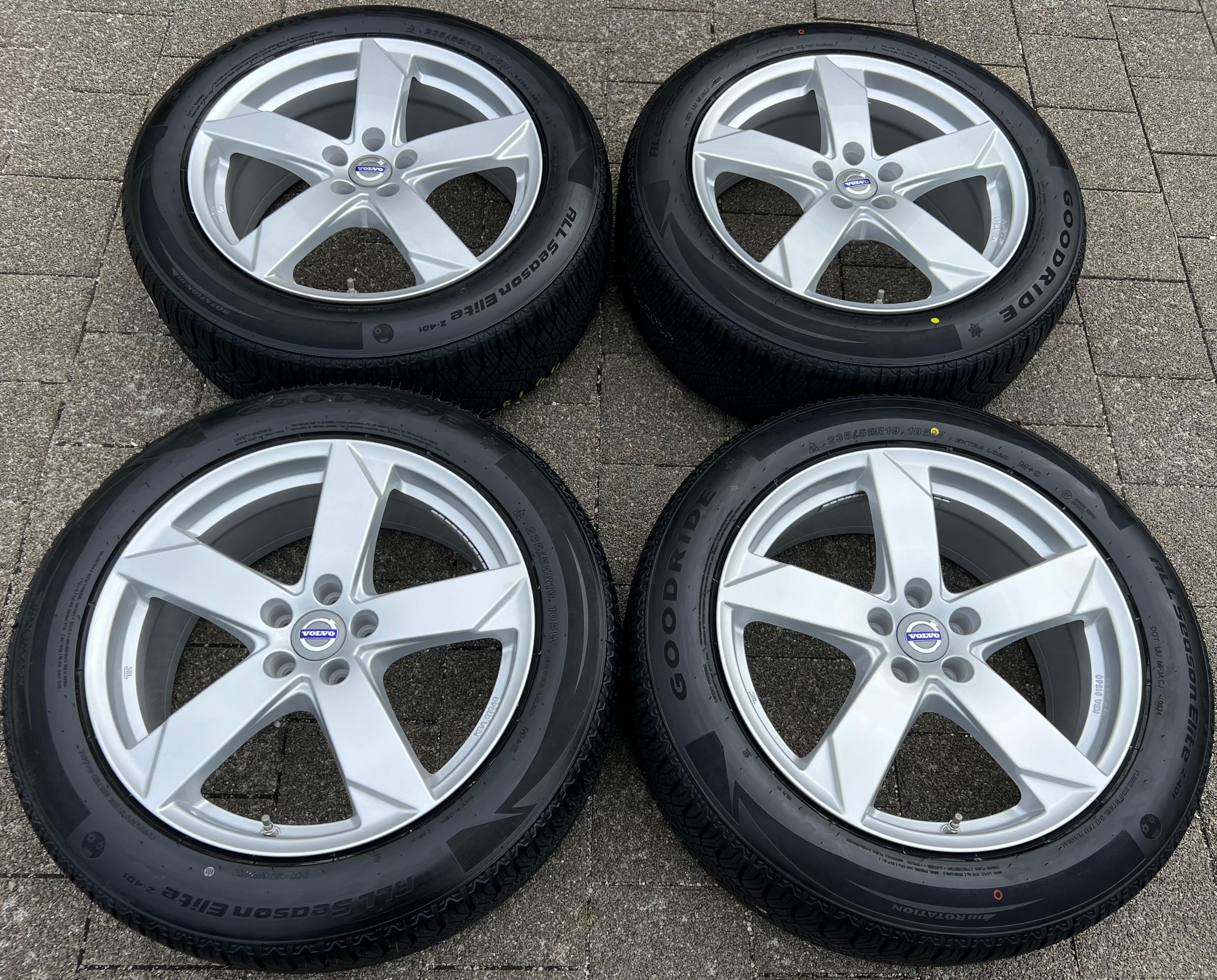 4 ALU 19" GANZJAHRESRÄDER LAND ROVER DISCOVERY EVQOUE FREELANDER VOLO XC60 XC90