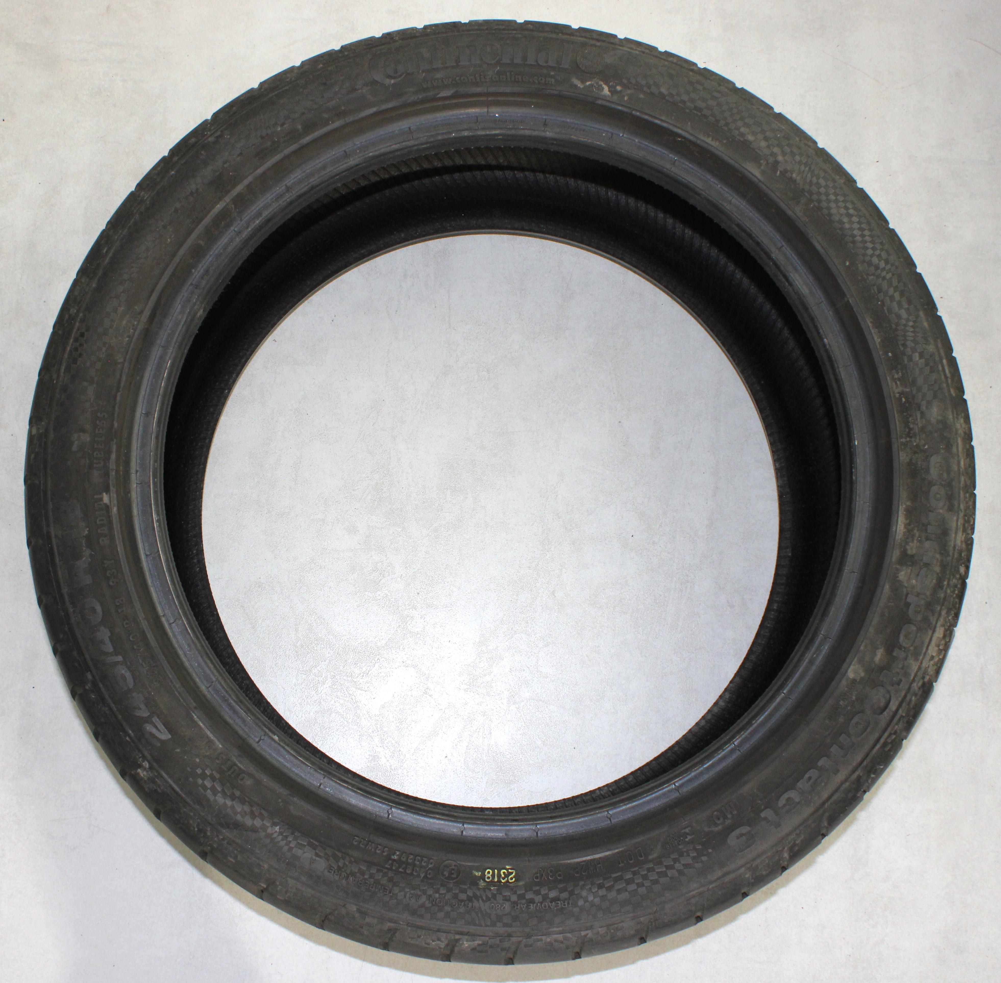 2 x 245/40R18 93Y Sommerreifen Continental Sport Contact 3 MO 5-5,5mm 2018