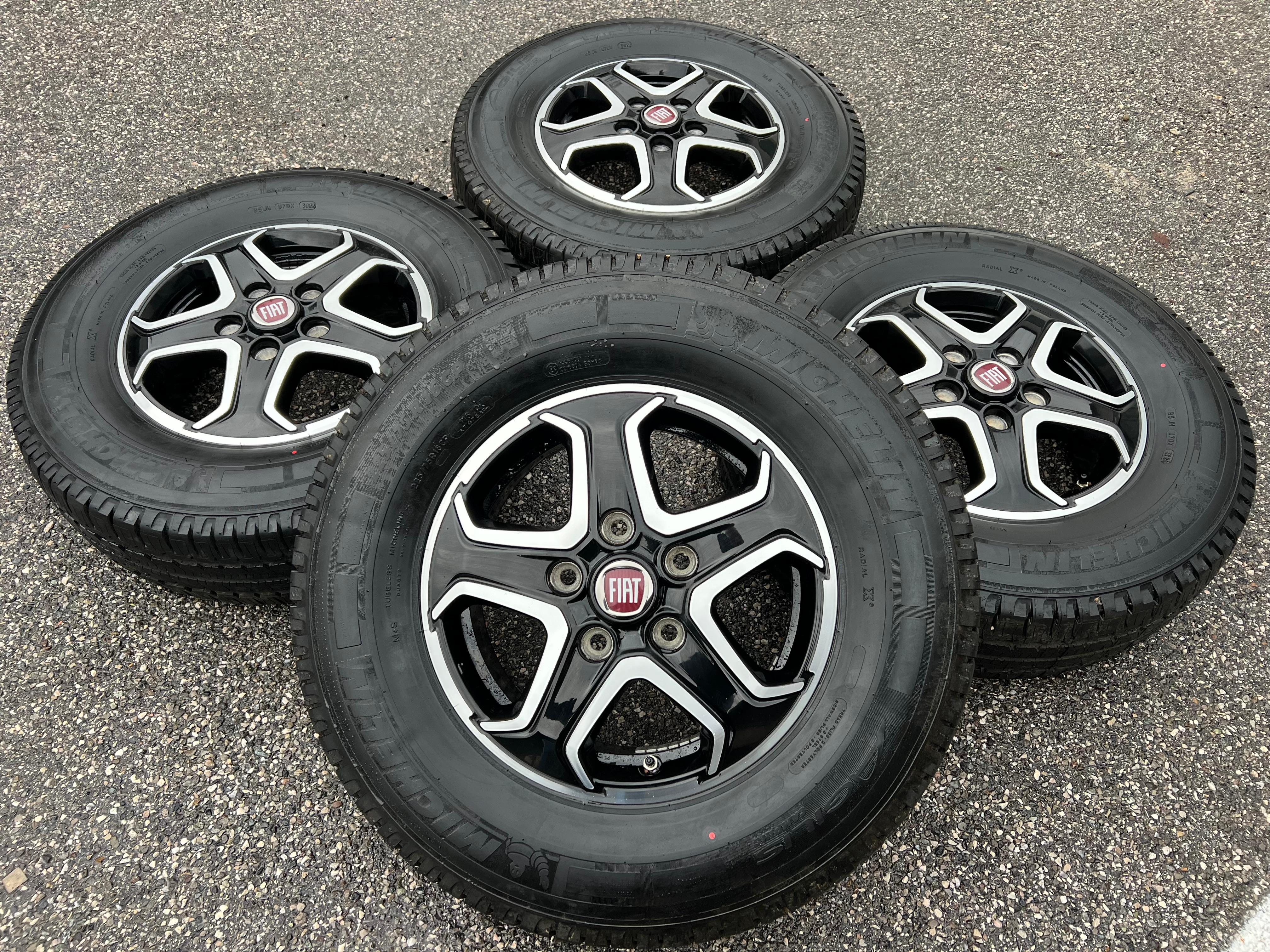 4 RUOTE ESTIVE ORIGINALI ALU FIAT DUCATO 5x130 225/75R16CP 116Q MICHELIN 139916808