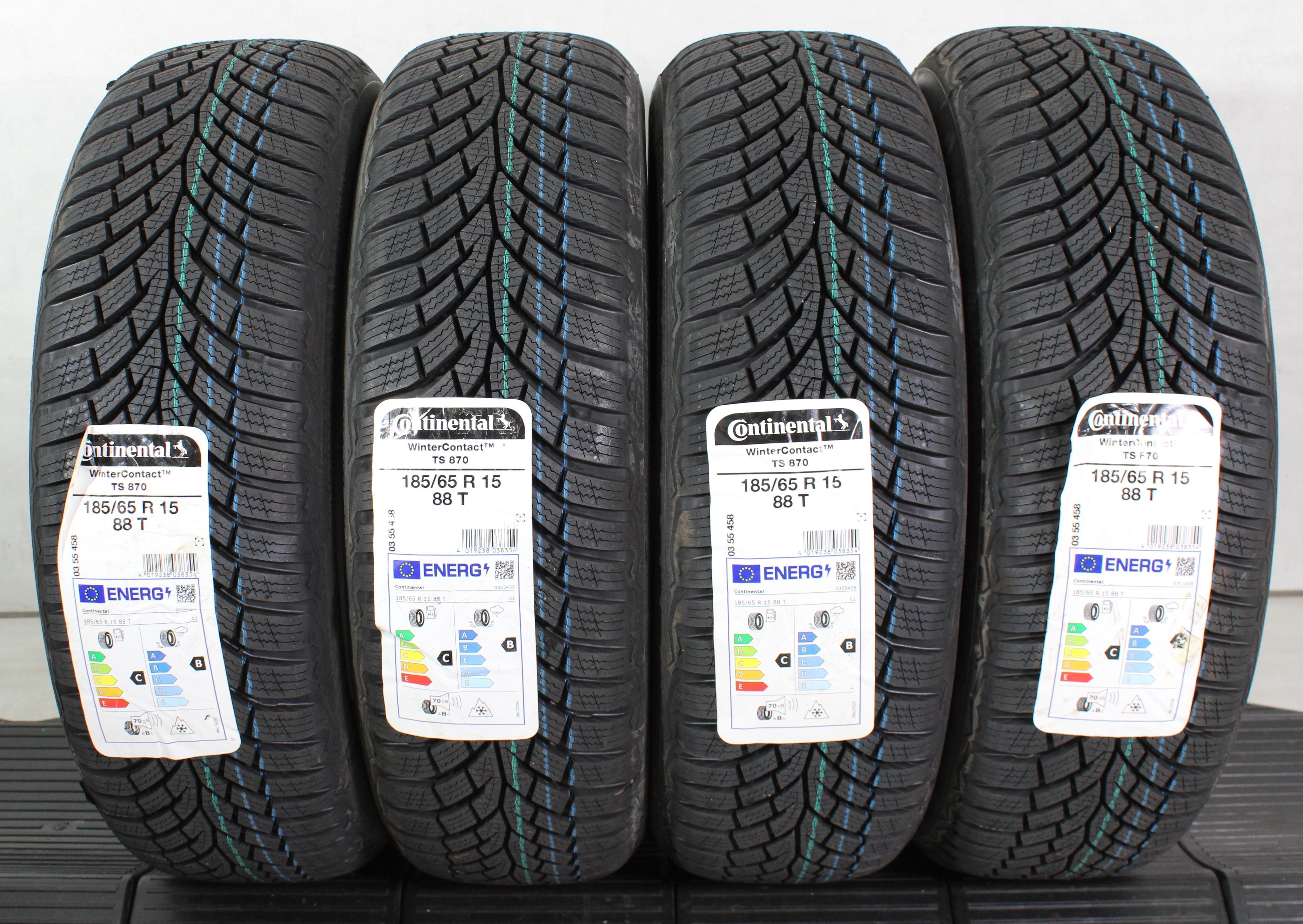 4 x 185/65R15 88T Winterreifen Continental Winter Contact TS870 2023 NEU Freihaus