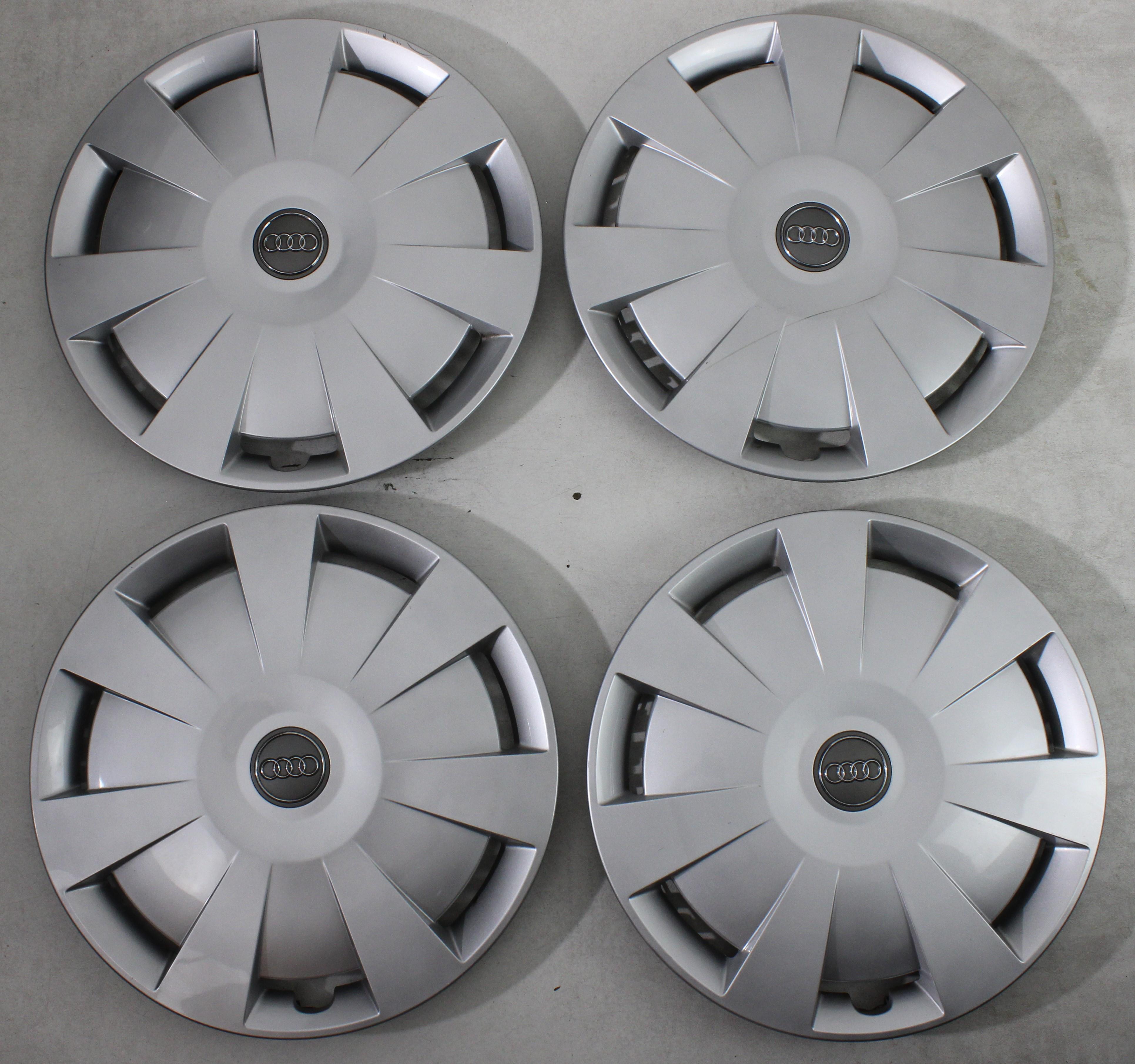 4 ORIGINAL 16" RADKAPPEN AUDI A3 A4 Q2 8V0601147D 16 ZOLL RADBLENDEN FREIHAUS