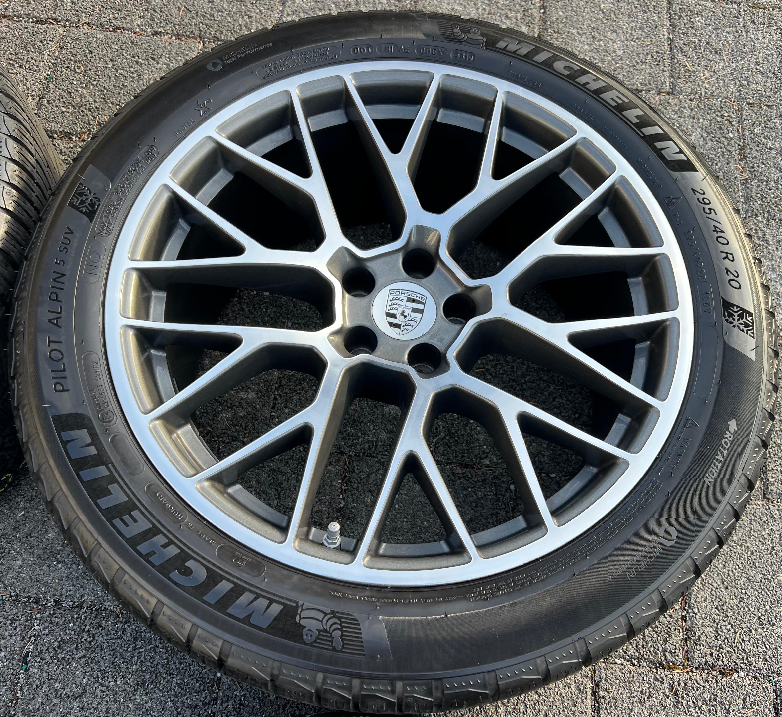 4 ORIGINAL 20" ALU WINTERRÄDER PORSCHE MACAN I & II RS SPYDER FELGEN MICHELIN
