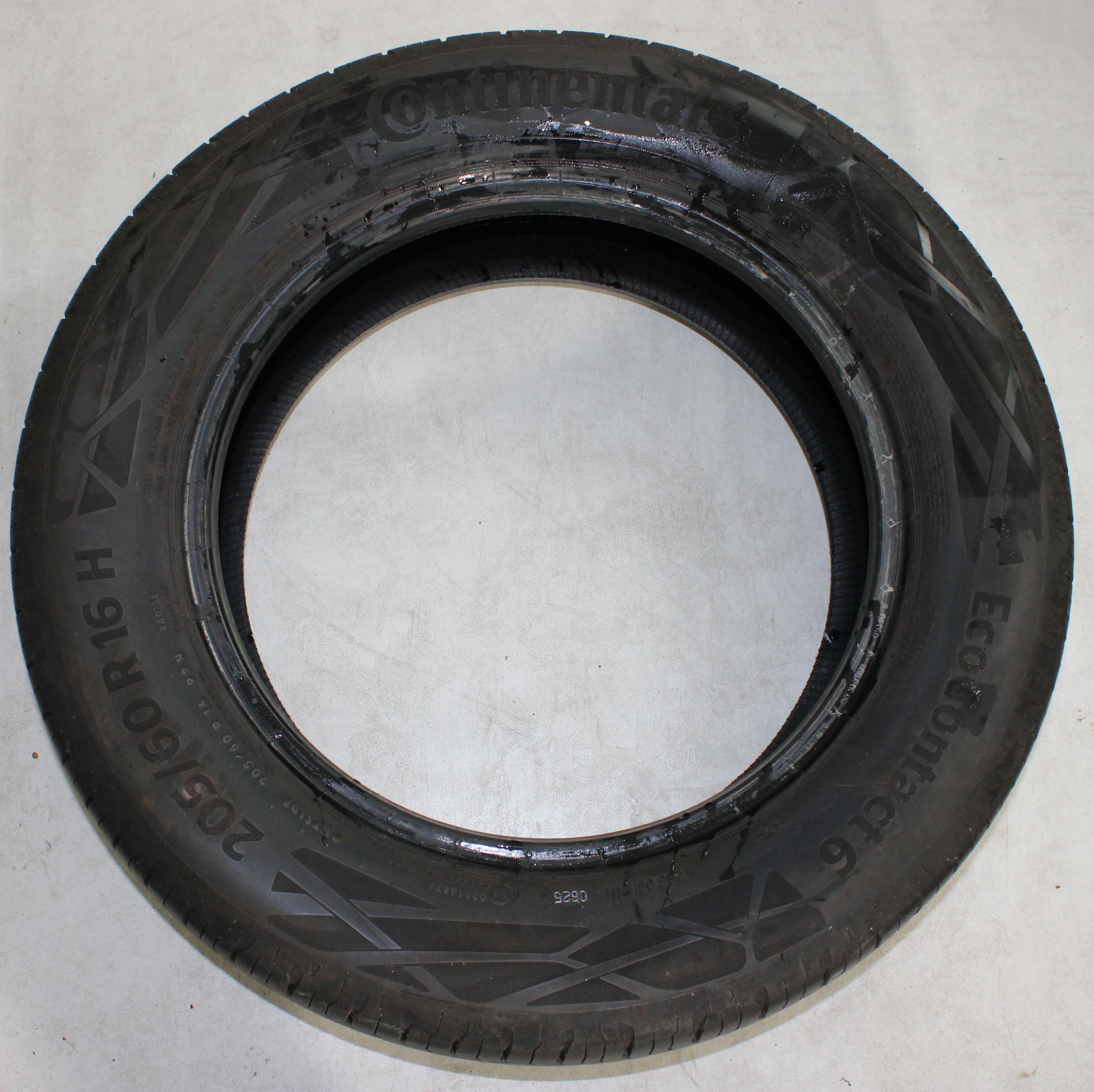 4 neumáticos de verano Continental Eco Contact 6, 205/60R16 92H, 5,5-6 mm, 2025
