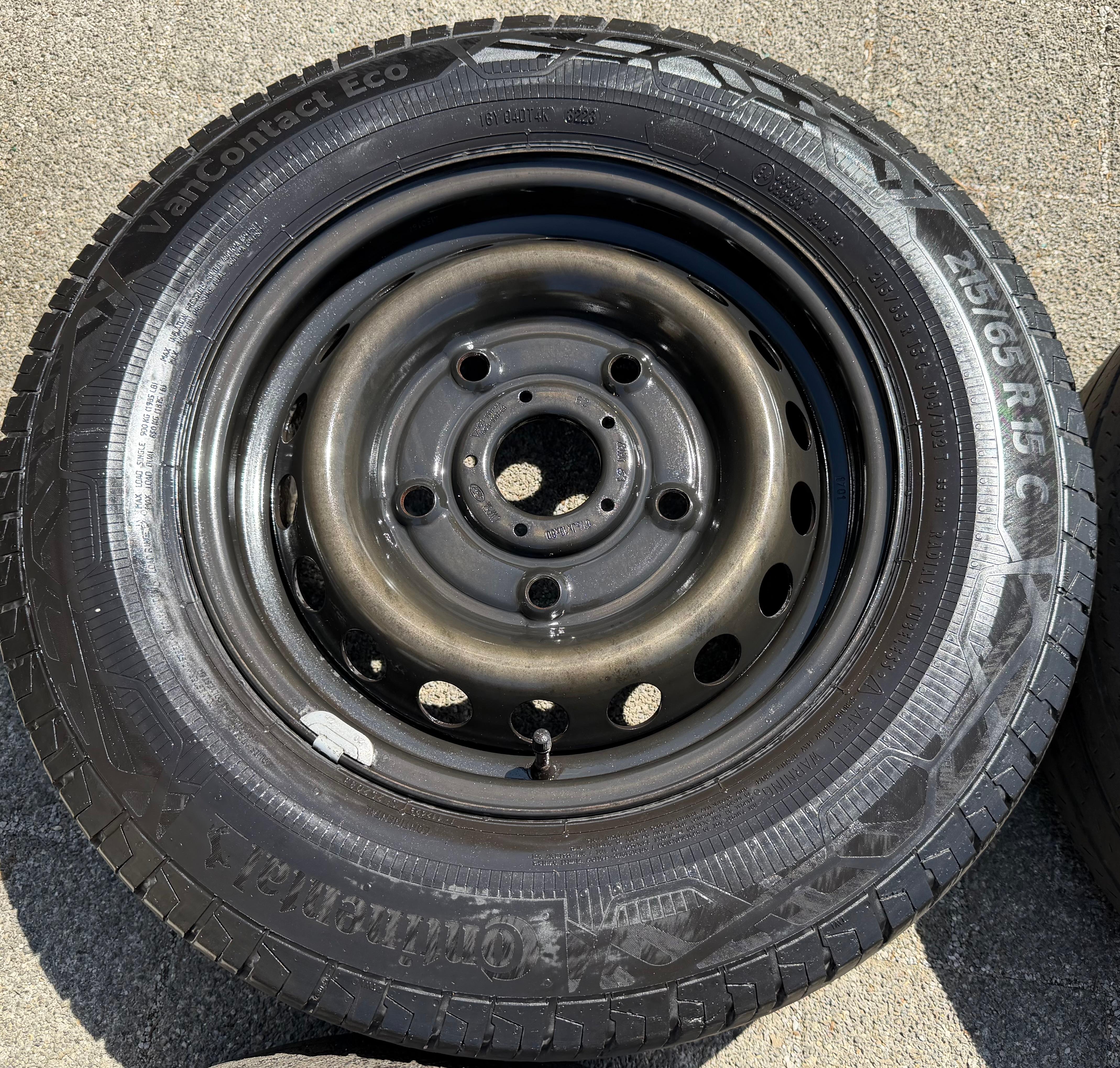 4 cerchi in acciaio da 15" per Ford Transit Tourneo Custom 6,5x15 ET60 5x160 BK21-1007-AA