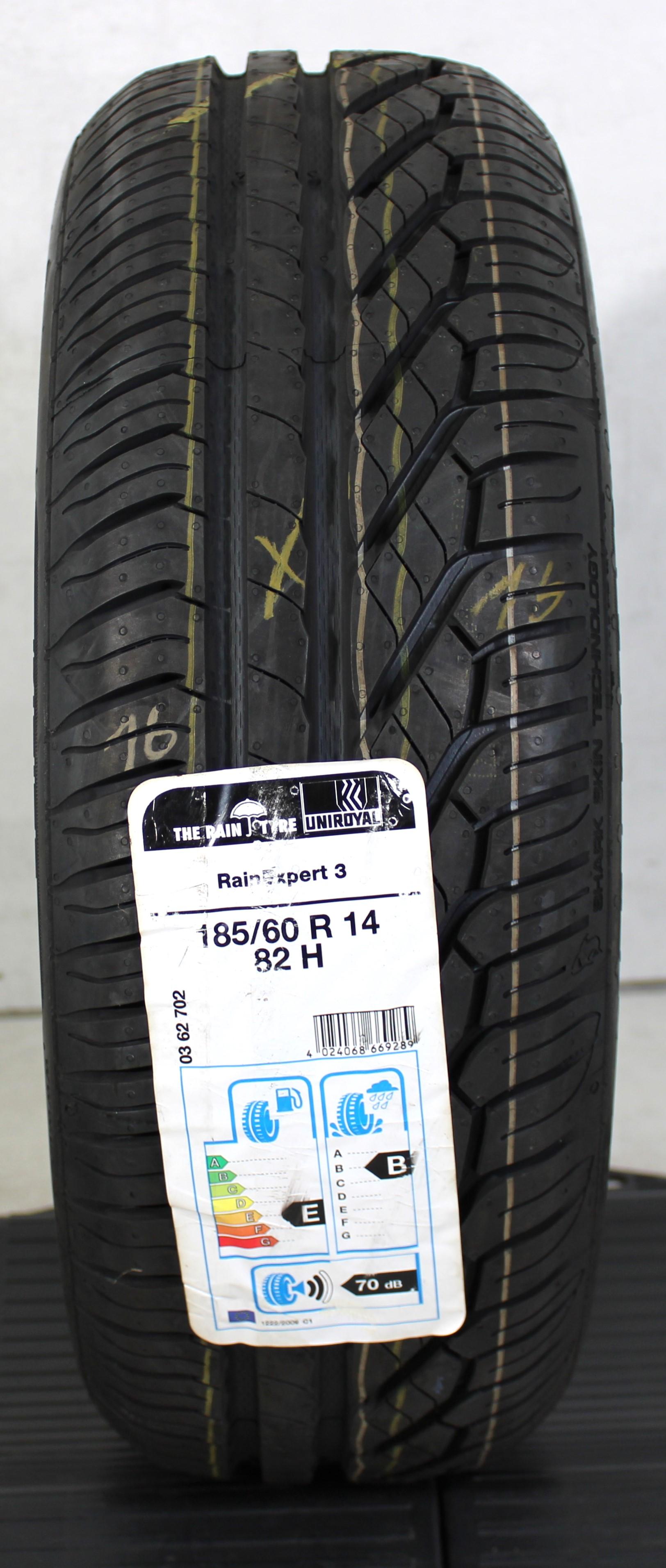 1 x 185/60R14 82H neumático de verano Uniroyal Rain Expert 3 NUEVO 2016