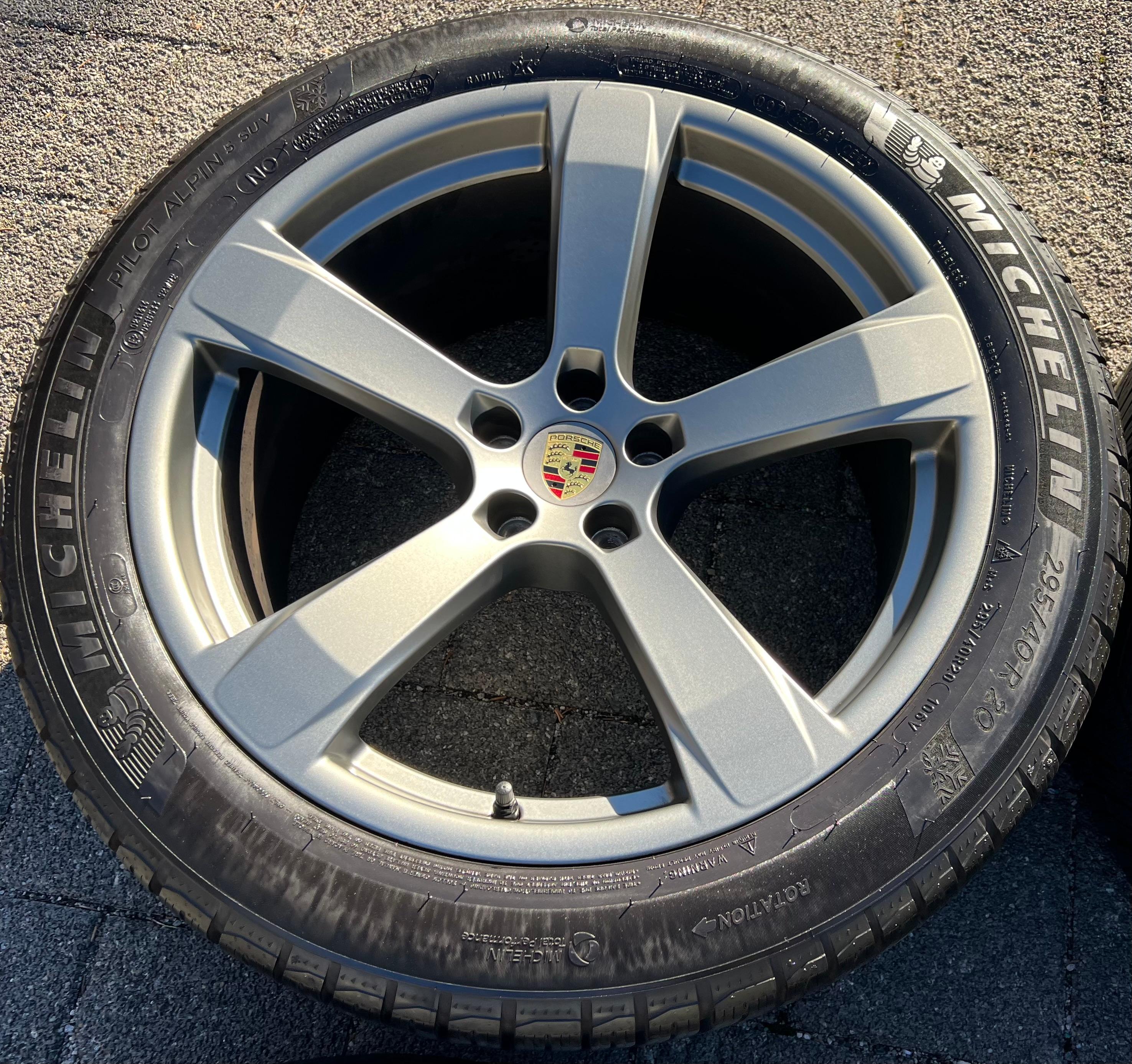 4 ORIGINAL 20" ALU WINTERRÄDER PORSCHE MACAN 265/45R20 104V 295/40R20 106V RDKS