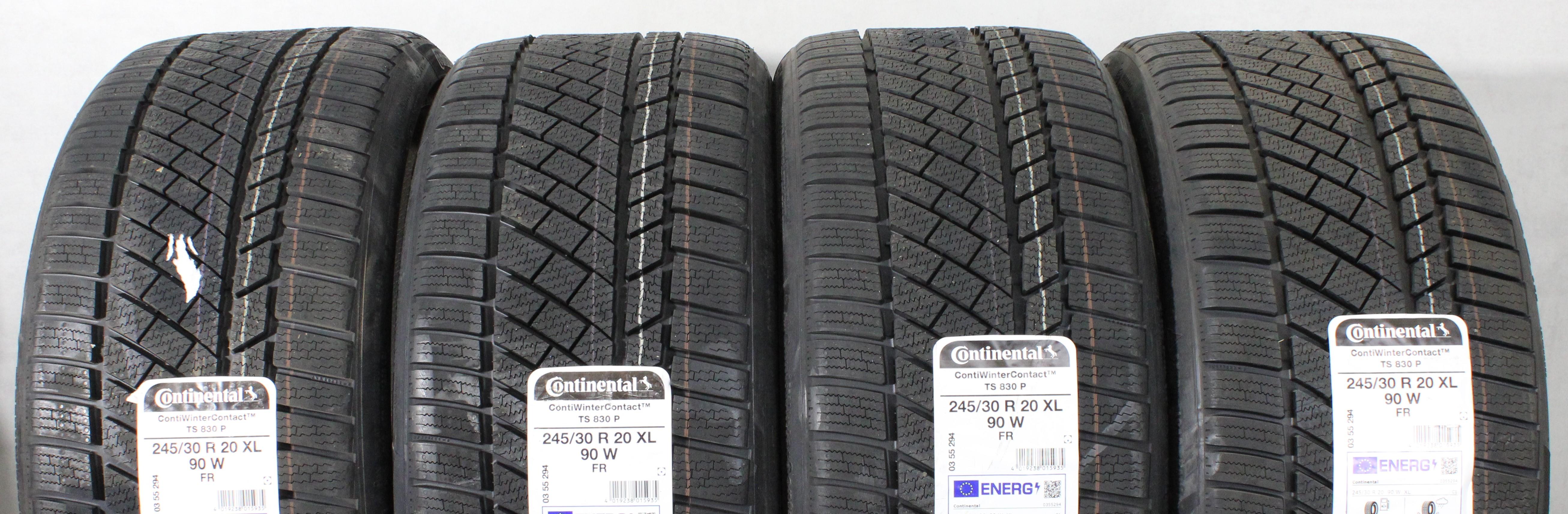 4 x 245/30R20 90W Winterreifen Continental Winter Contact TS830P 2022 XL