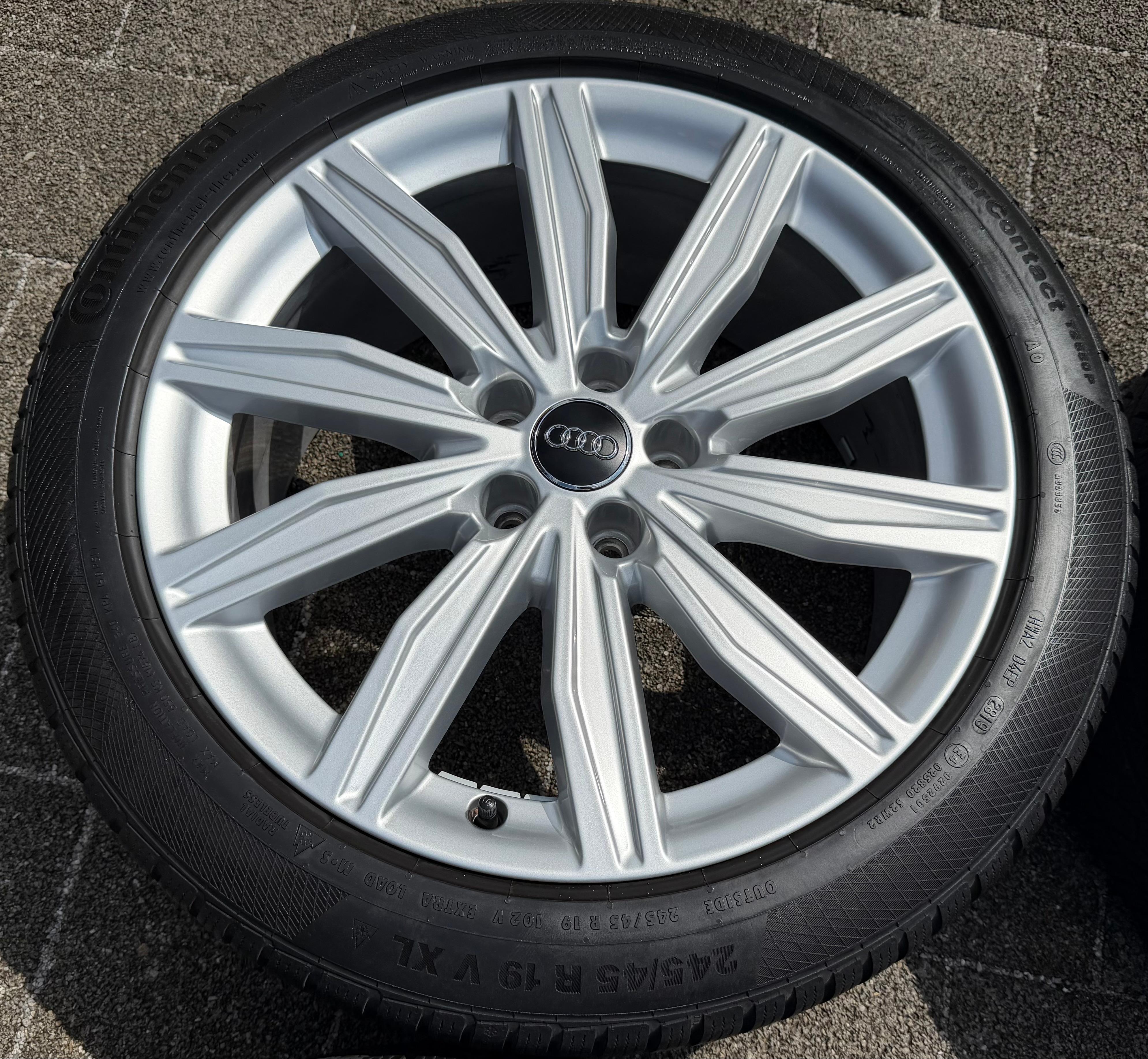 4 llantas de aluminio originales de invierno de 19" para Audi A6 S6 C8 4K 4K0601025M 245/45R19 102V