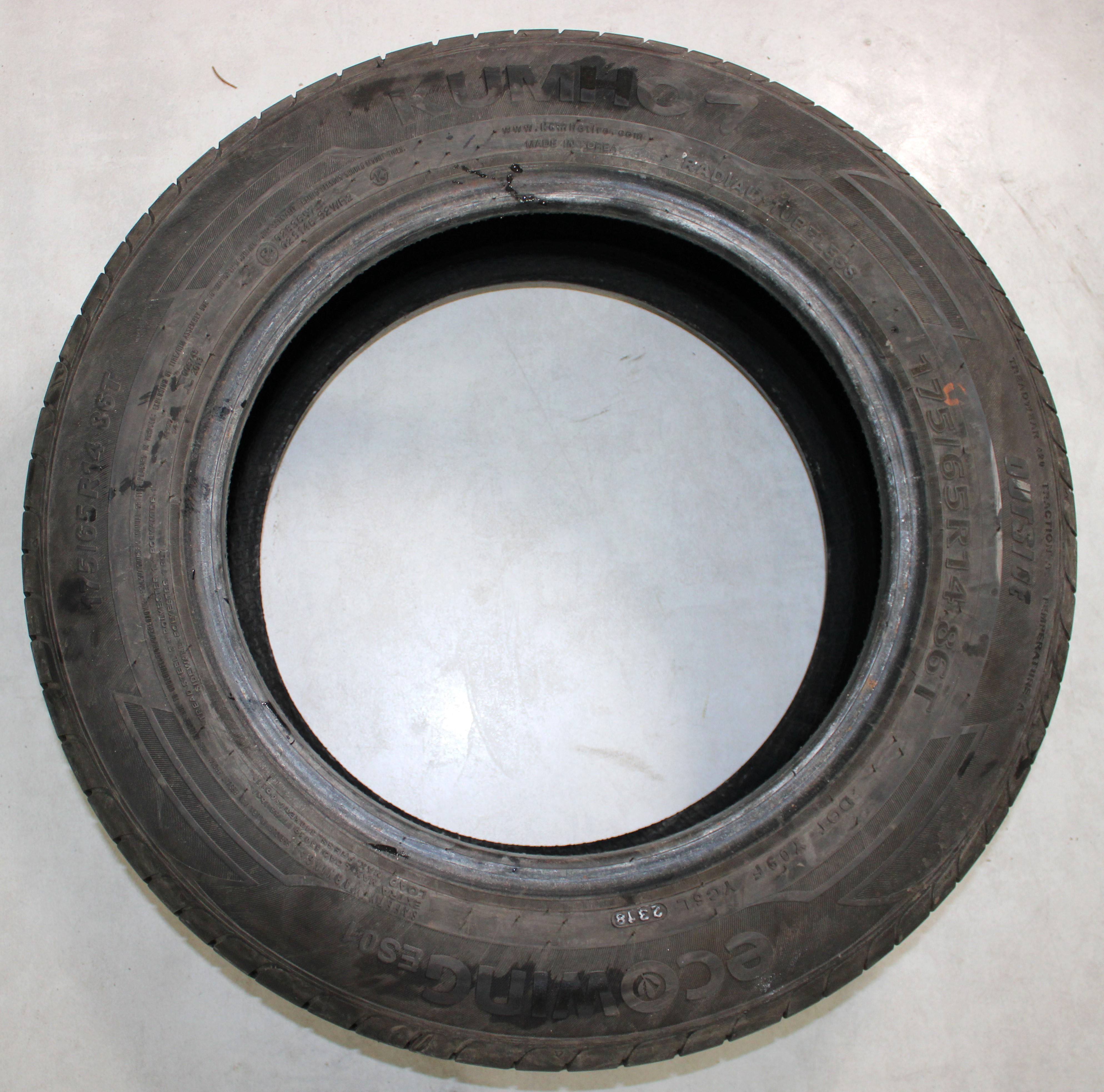 2 x 175/65R14 86T Sommerreifen Kumho EcoWing ES01 5,5-6mm 2018