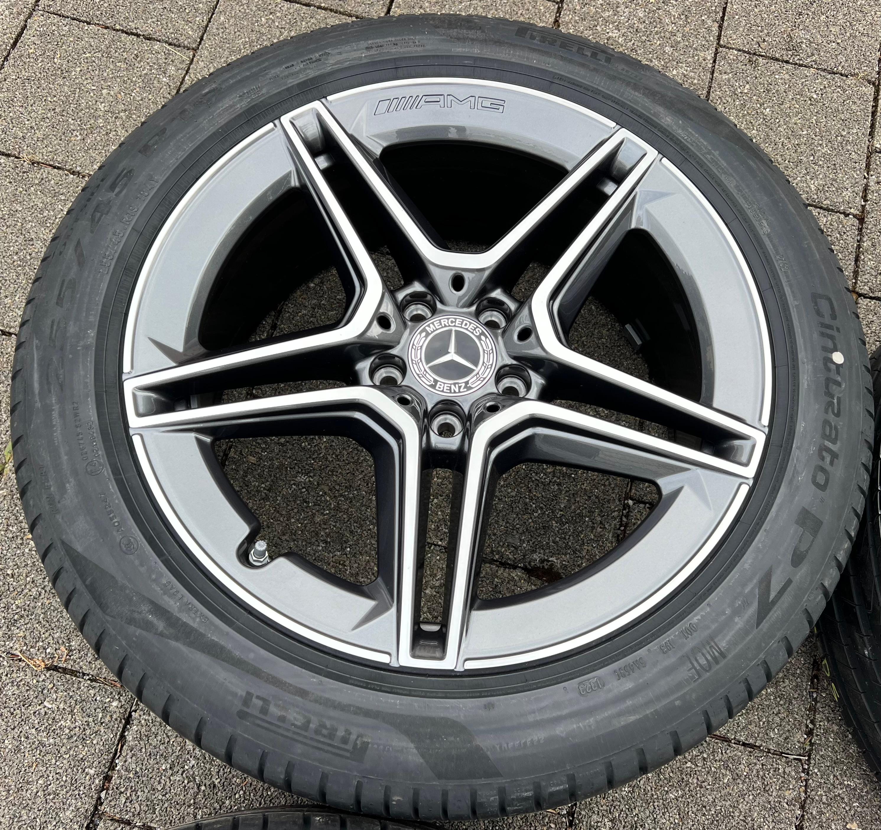 4 CERCHI ESTIVI ORIGINALI IN ALLUMINIO DA 19" MERCEDES CLASSE S223 AMG A2234011300 2023 NUOVI CONSEGNA GRATUITA