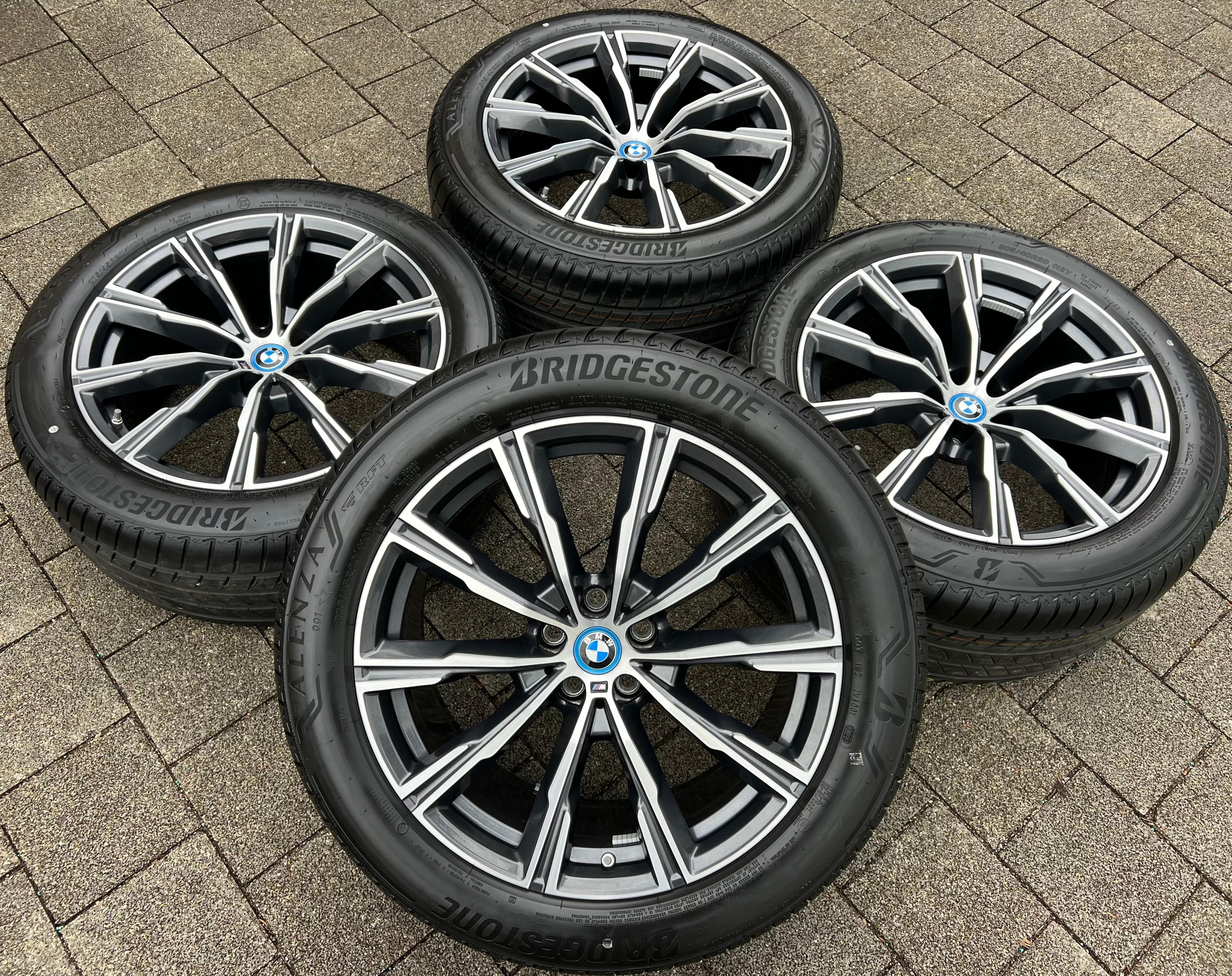 4 ROUES D'ÉTÉ ORIGINALES 20" EN ALUMINIUM BMW X5 G05 X6 G06 STYLING M740 275/45R20 110Y 305/40R20 112Y