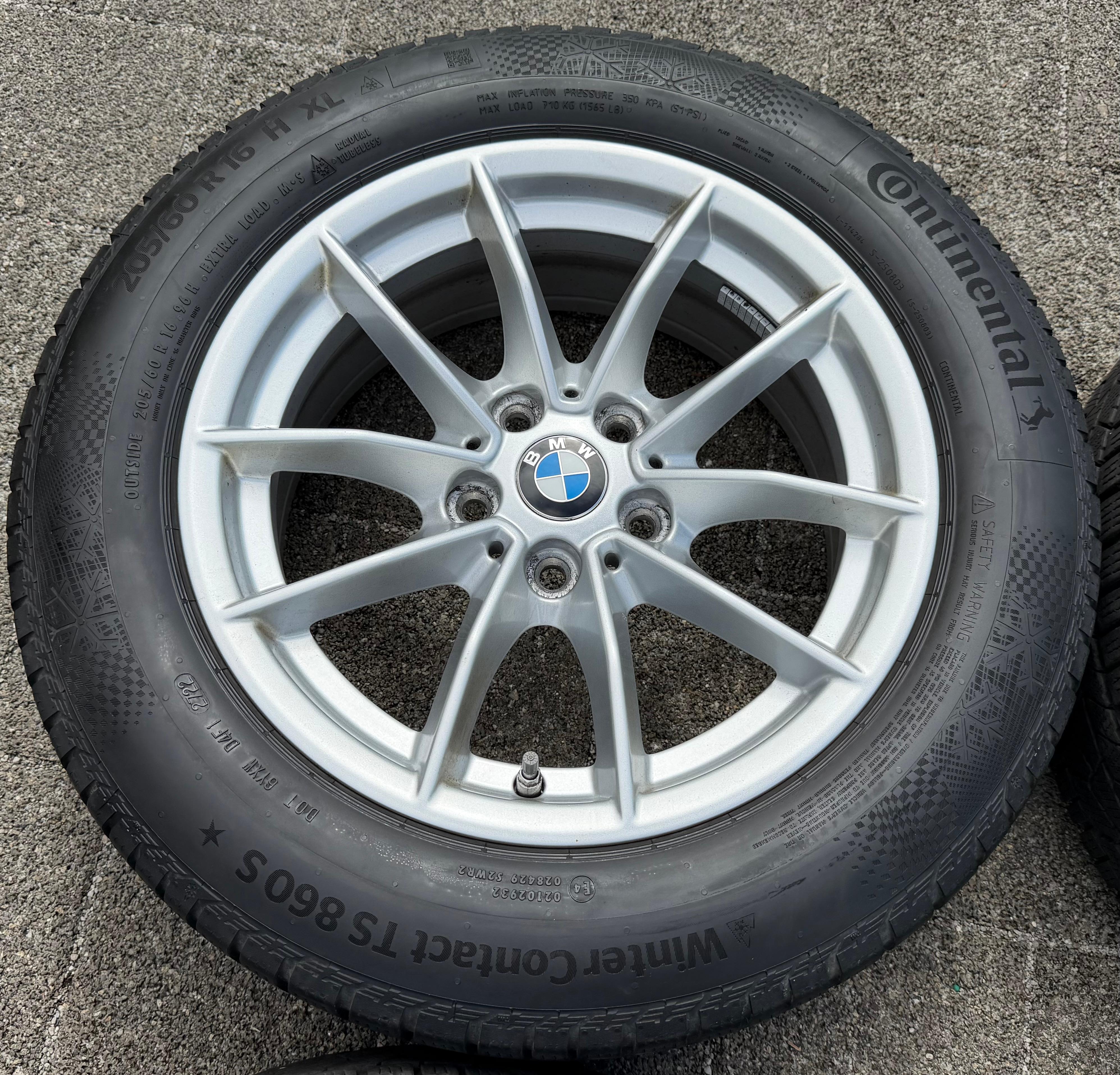 4 Original 16" Alu Winterräder BMW 3er Reihe G20 G21 205/60R16 96H RDKS 2022
