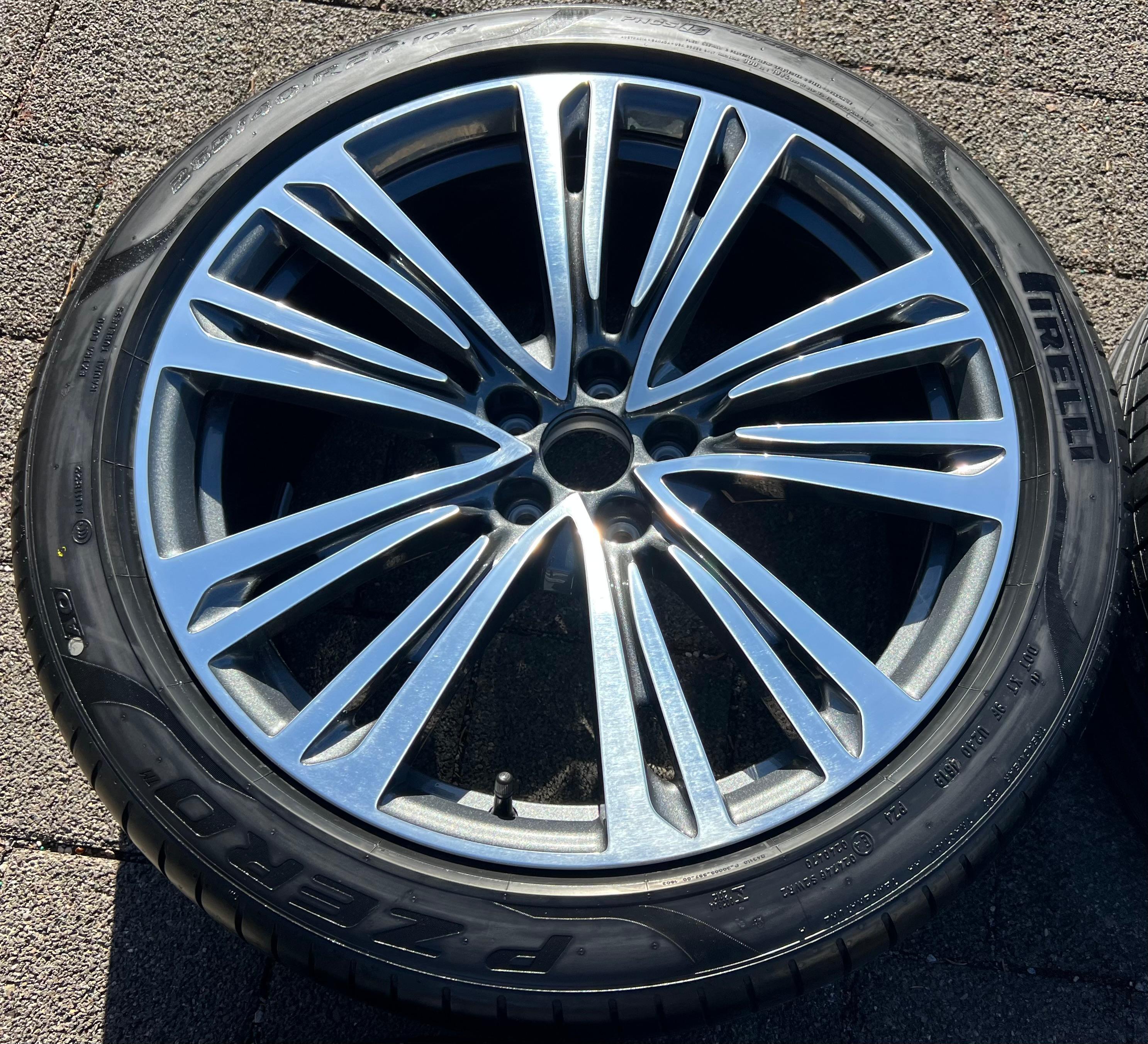 4 ORIGINAL 20" ALU SOMMERRÄDER AUDI A8 4N 4N0601025D 265/40R20 104Y PIRELLI NEU