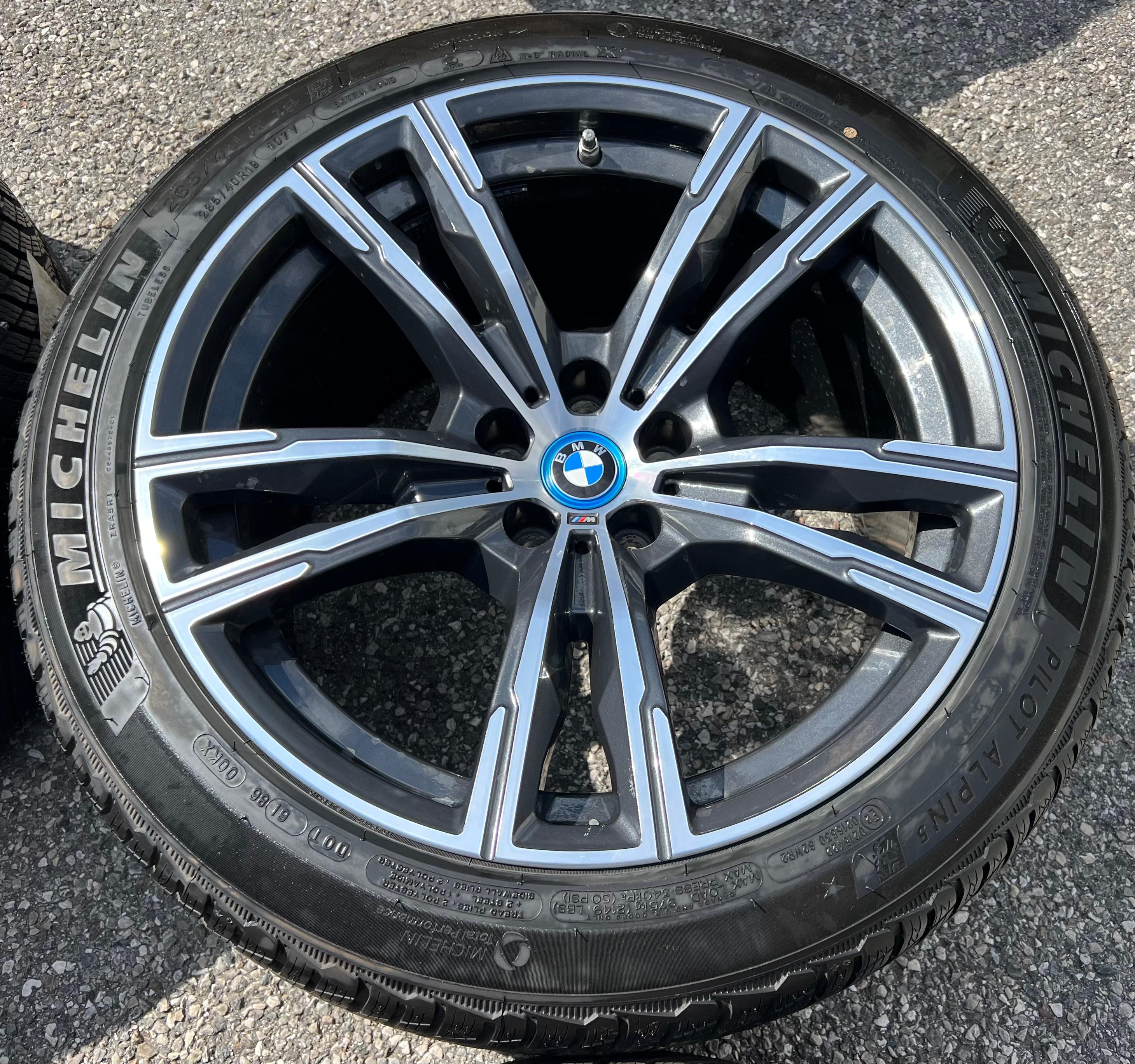 4 ORIGINAL 19" ALU WINTERRÄDER BMW M8 F91 F92 F93 STYLING M812 8089560 8089561 FREIHAUS