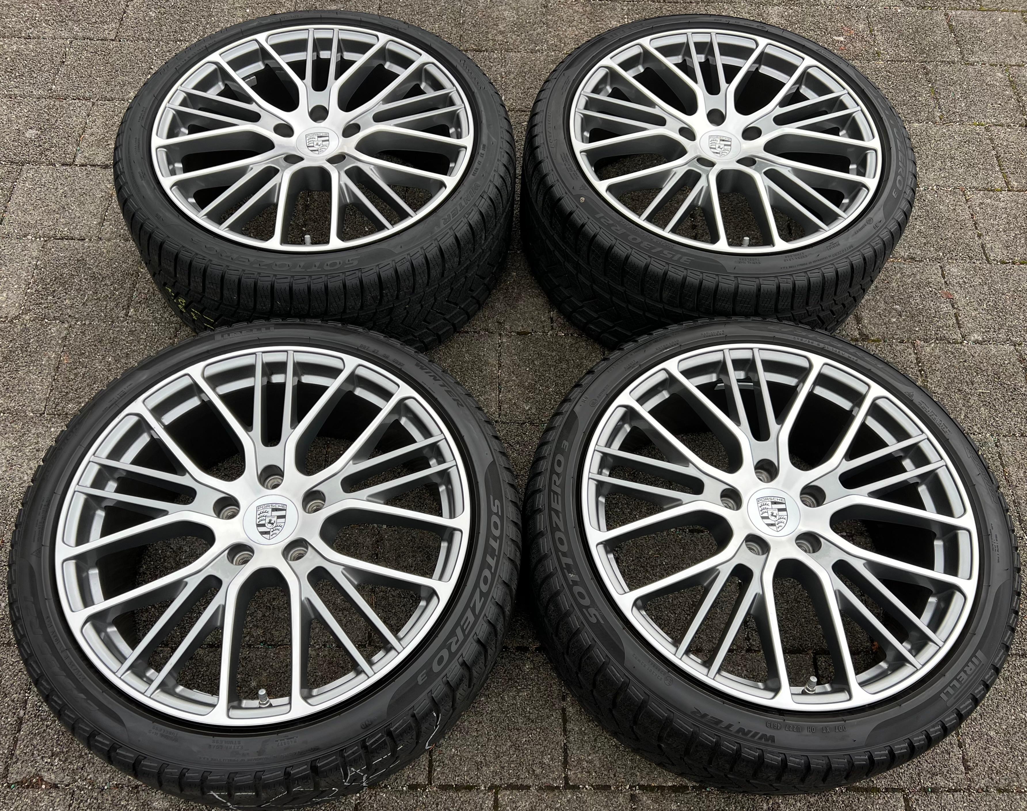 4 RUEDAS DE INVIERNO ORIGINALES DE ALEACIÓN DE 21" PARA PORSCHE PANAMERA 971, LLANTAS SPORT DESIGN EXCLUSIV