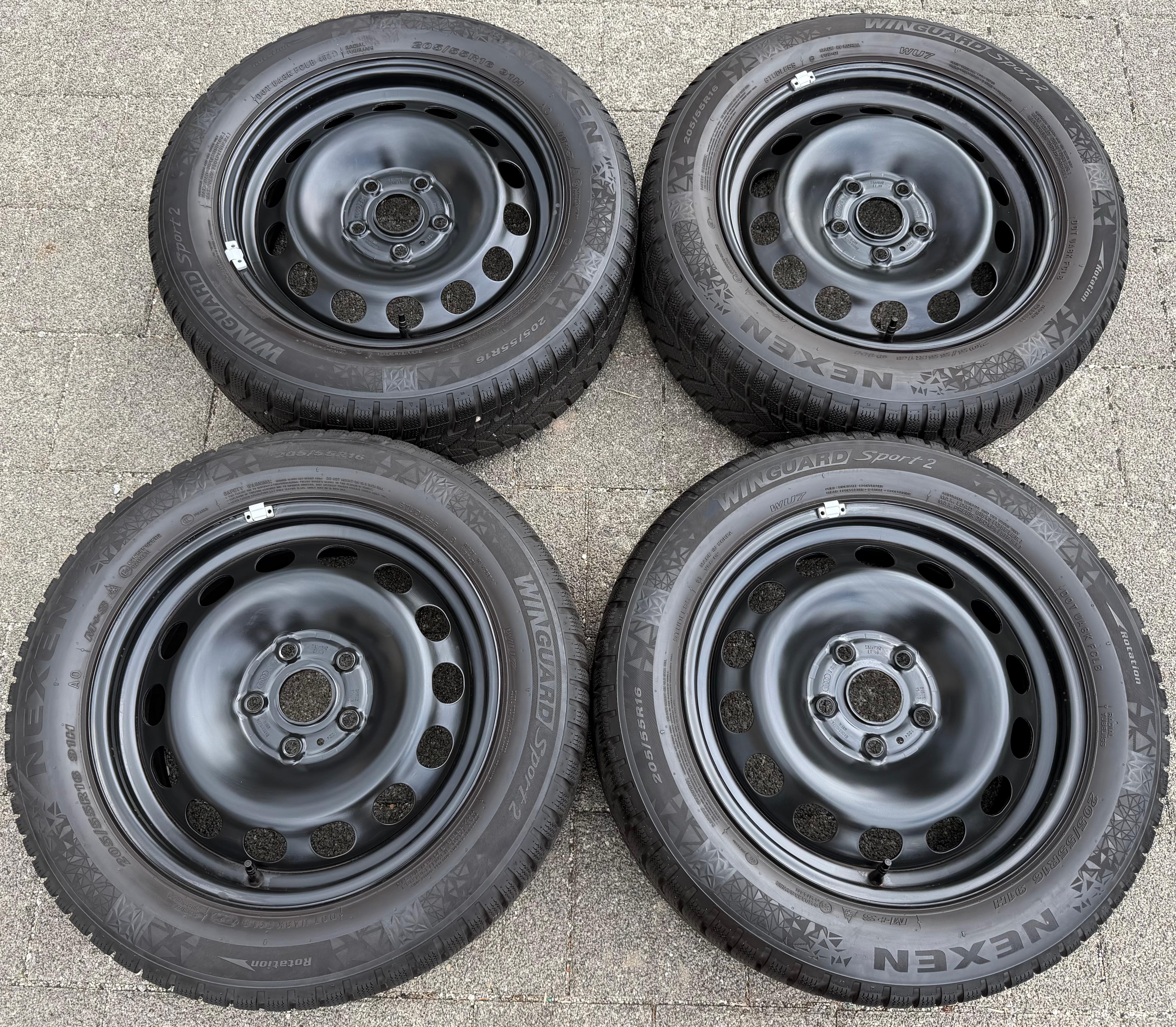 4 Winterräder Audi A3 8V Sportback Cabrio  205/55R16 91H Nexen 8V0601027A 2021