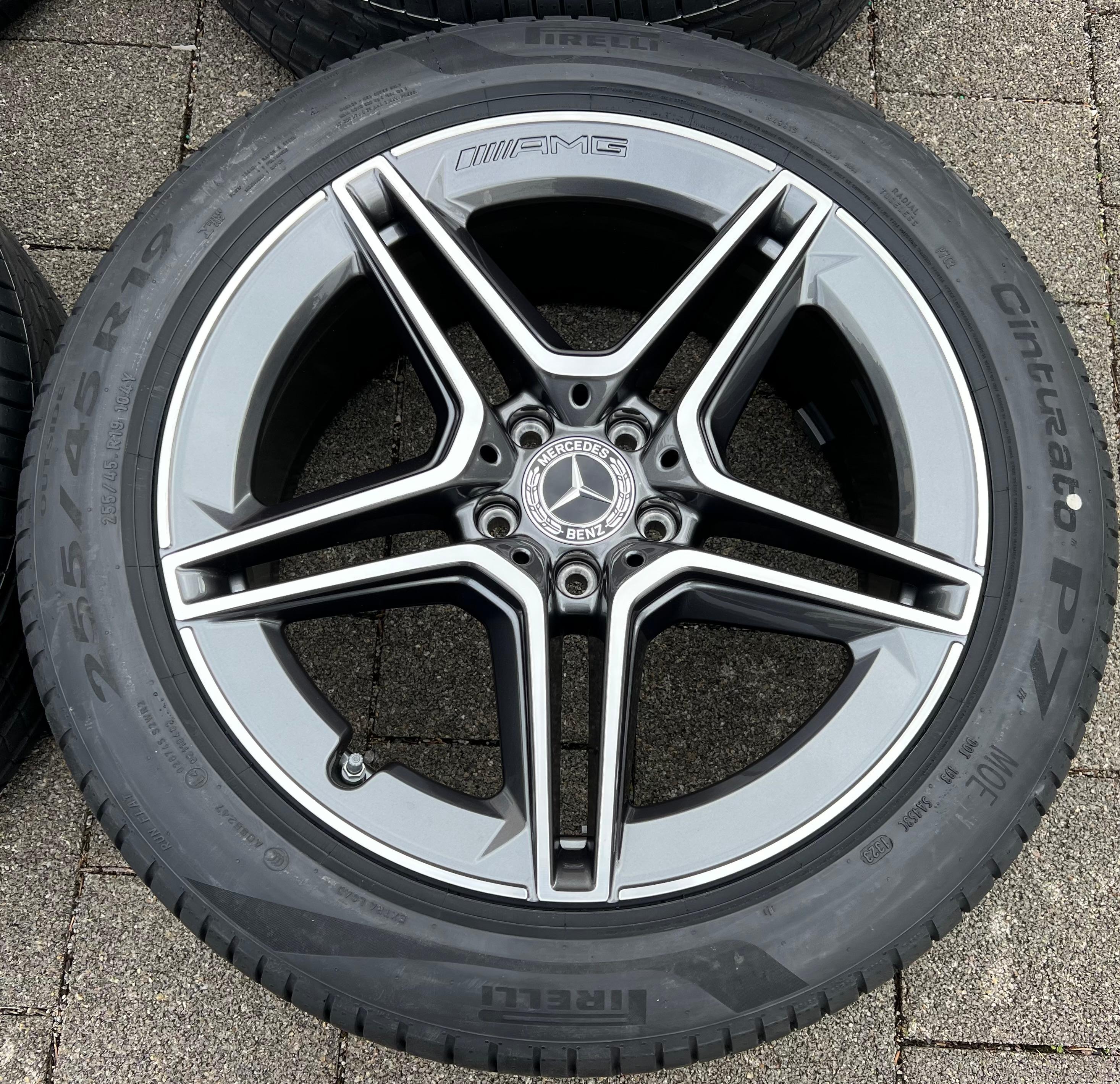 4 CERCHI ESTIVI ORIGINALI IN ALLUMINIO DA 19" MERCEDES CLASSE S223 AMG A2234011300 2023 NUOVI CONSEGNA GRATUITA
