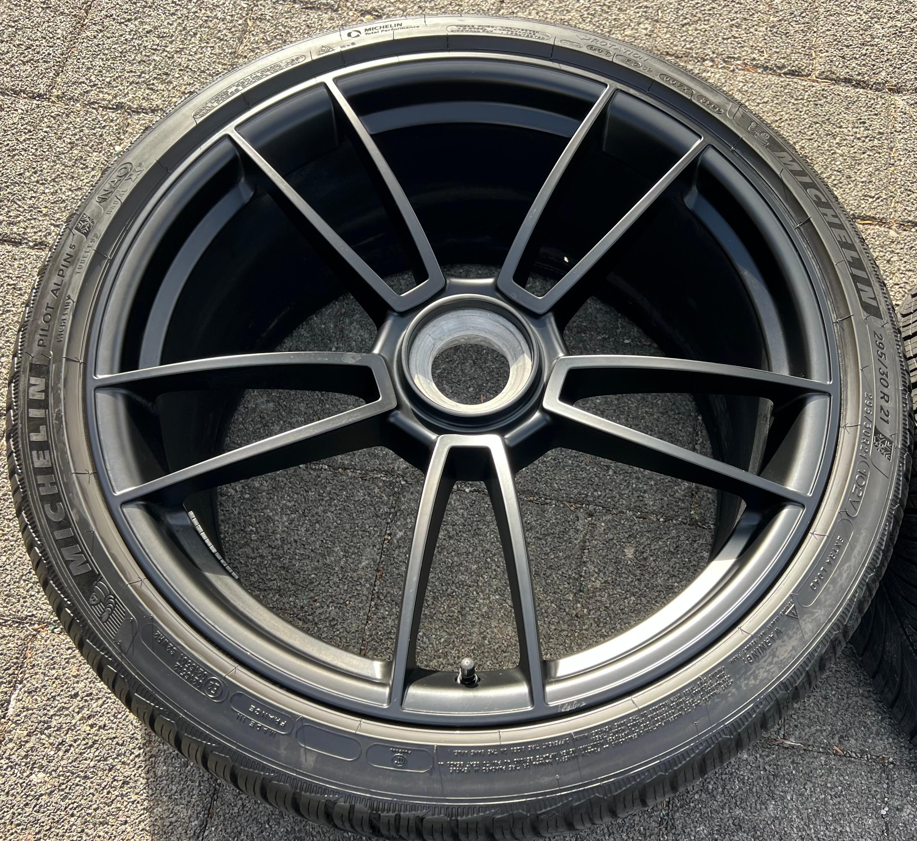 4 ORIGINAL 20" 21" ALU WINTERRÄDER PORSCHE 911 992 GTS ZENTRALVERSCHLUSS CENTERLOCK