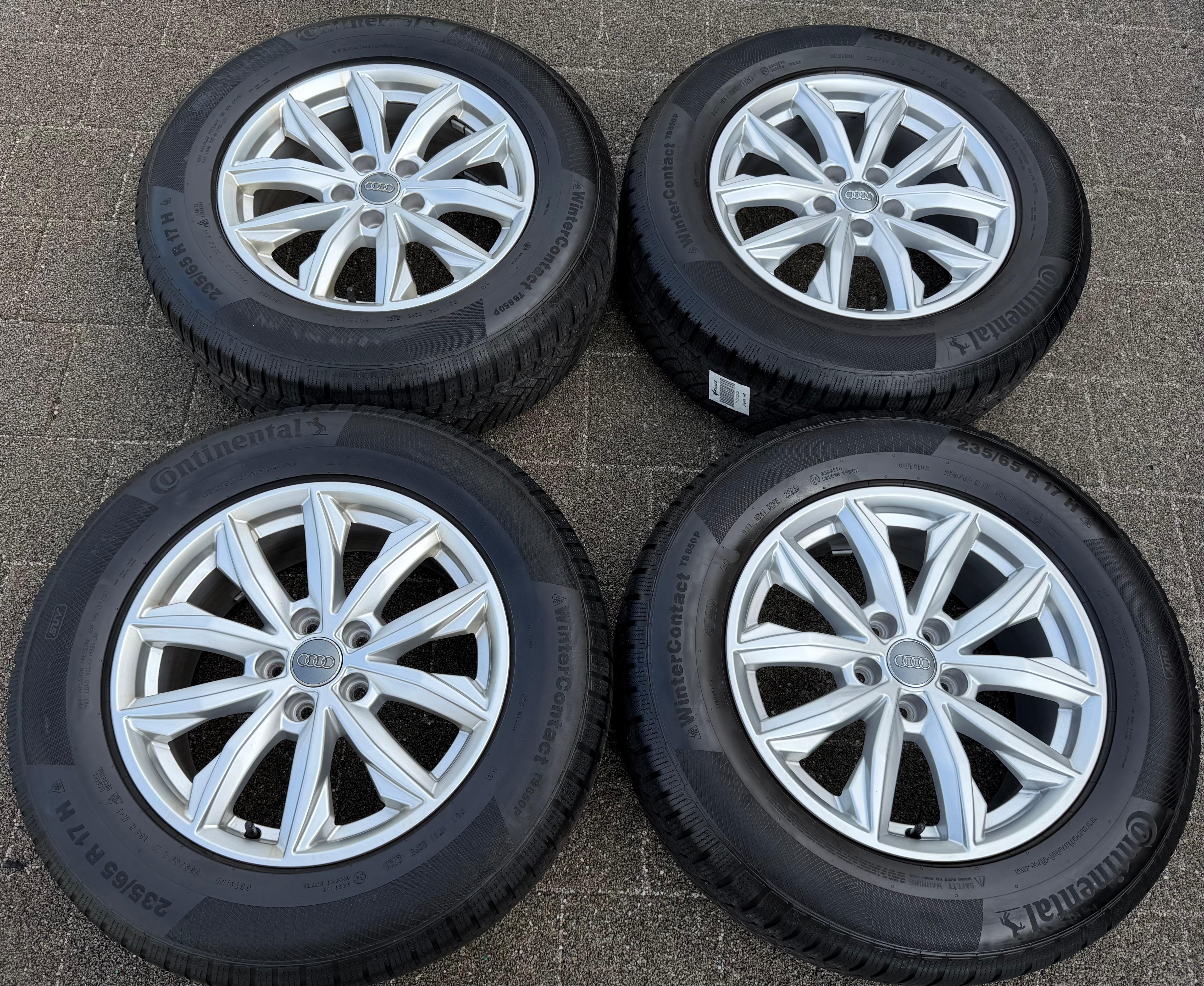 4 Original 17" Alu Winterräder Audi Q5 FY 80A601025J 7x17 ET34 235/65R17 104H 2021