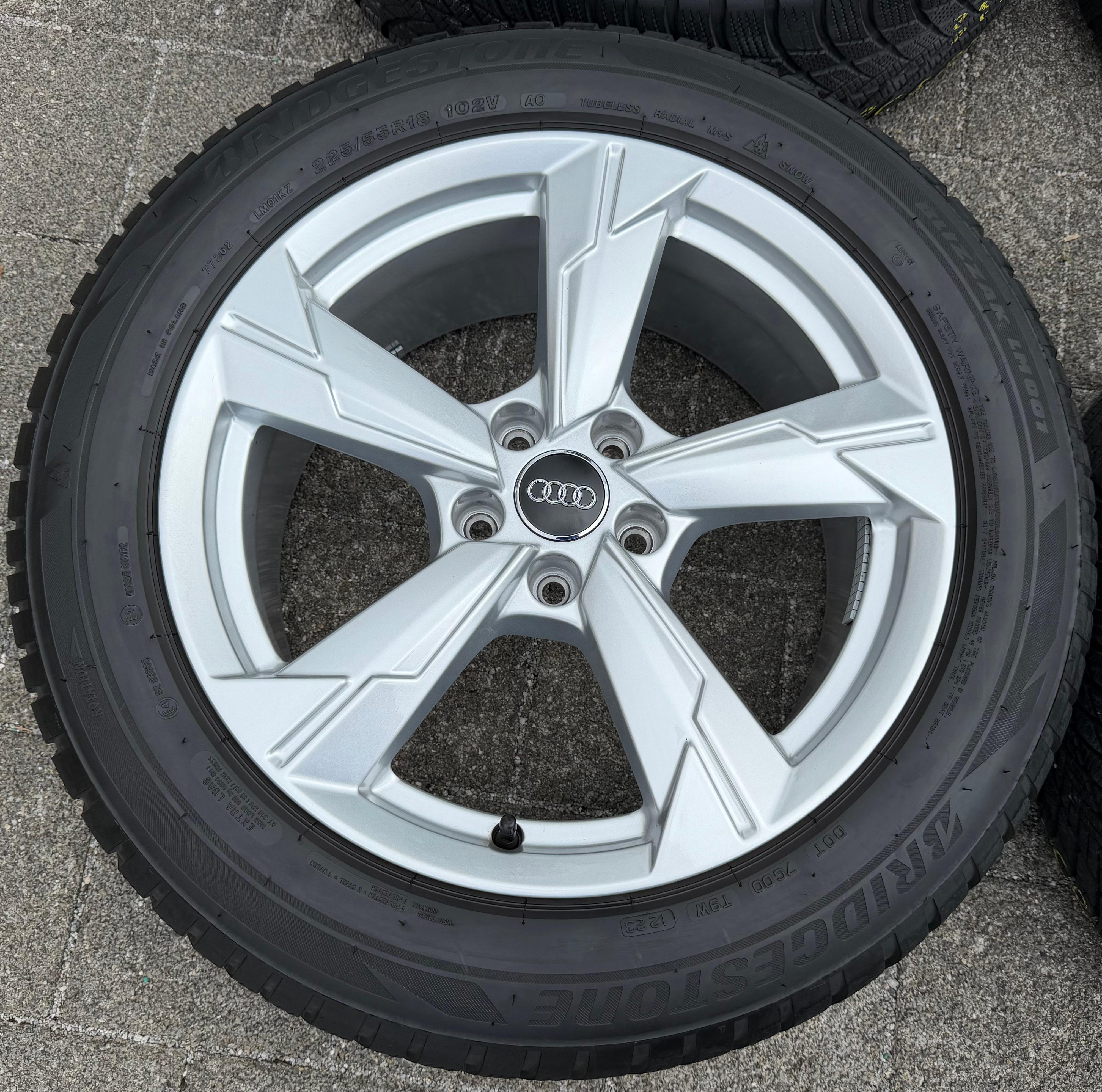 4 ORIGINAL 18" ALU WINTERRÄDER AUDI A6 4K C8 225/55R18 102V BRIDGESTONE 2023