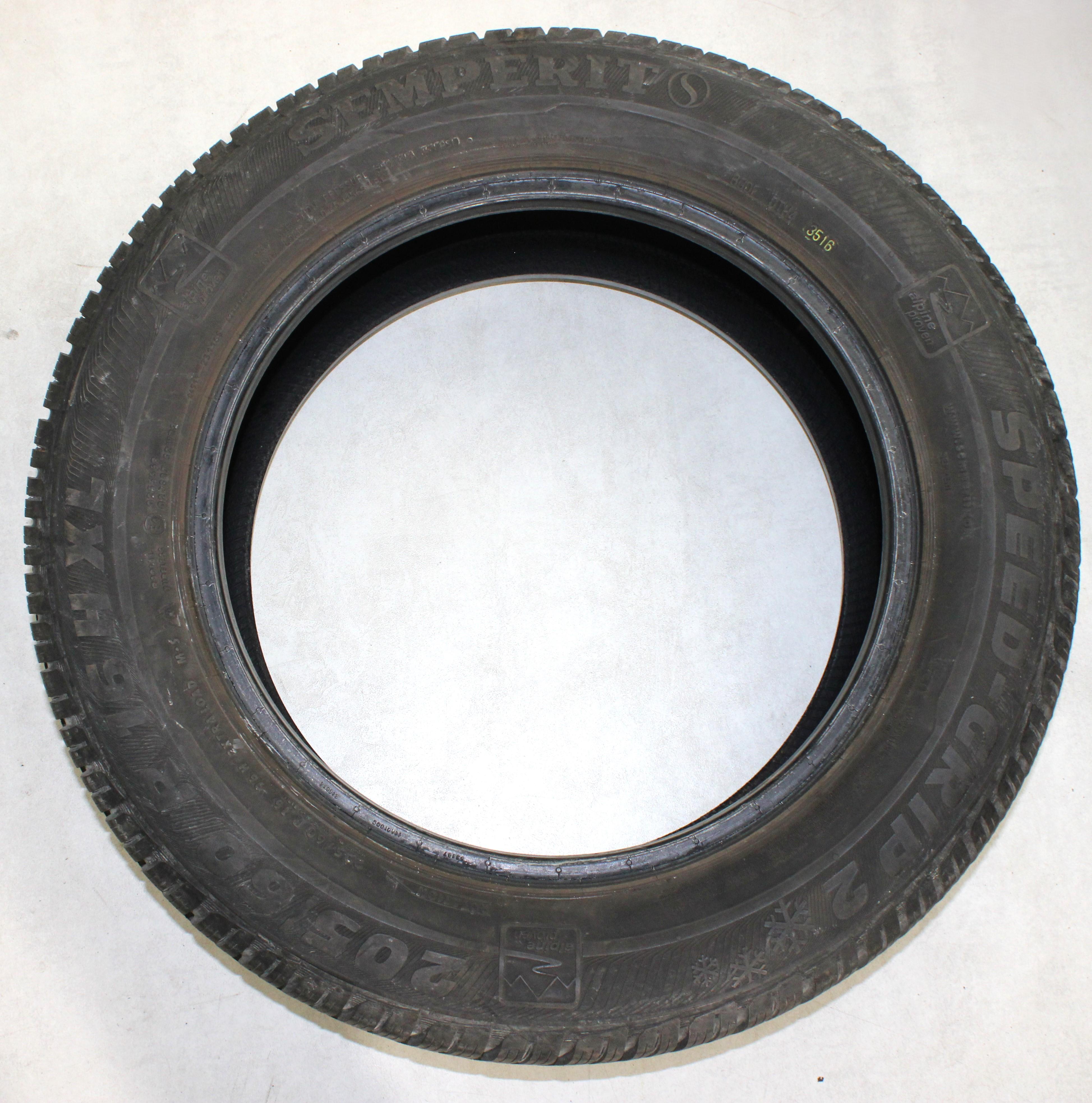 2 x 205/60R16 96H Winterreifen Semperit Speed-Grip 2 5,5-6mm 2016 XL