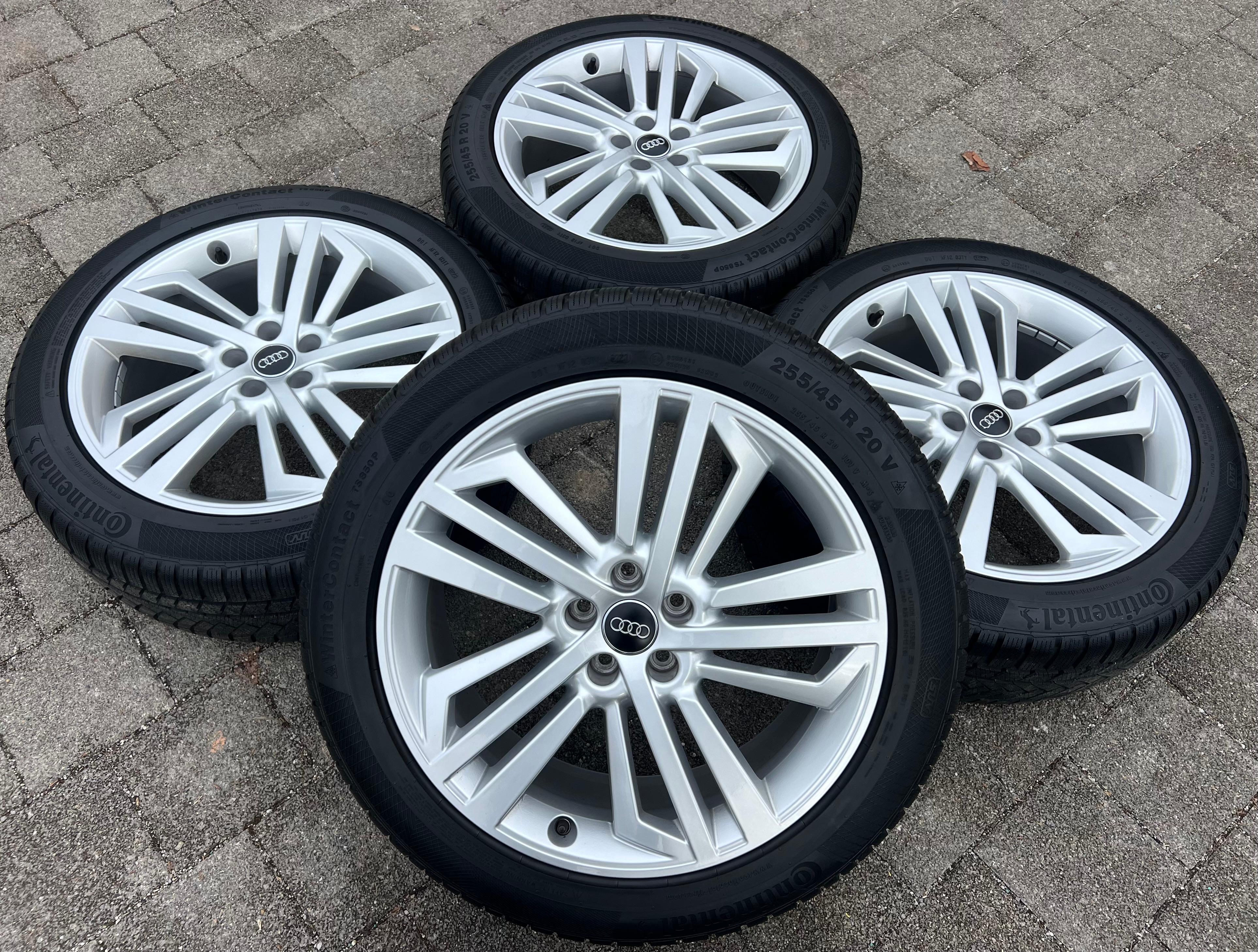 4 ORIGINAL 20" ALU WINTERRÄDER AUDI Q5 SQ5 FY 80A601025L 255/45R20 101V CONTINENTAL