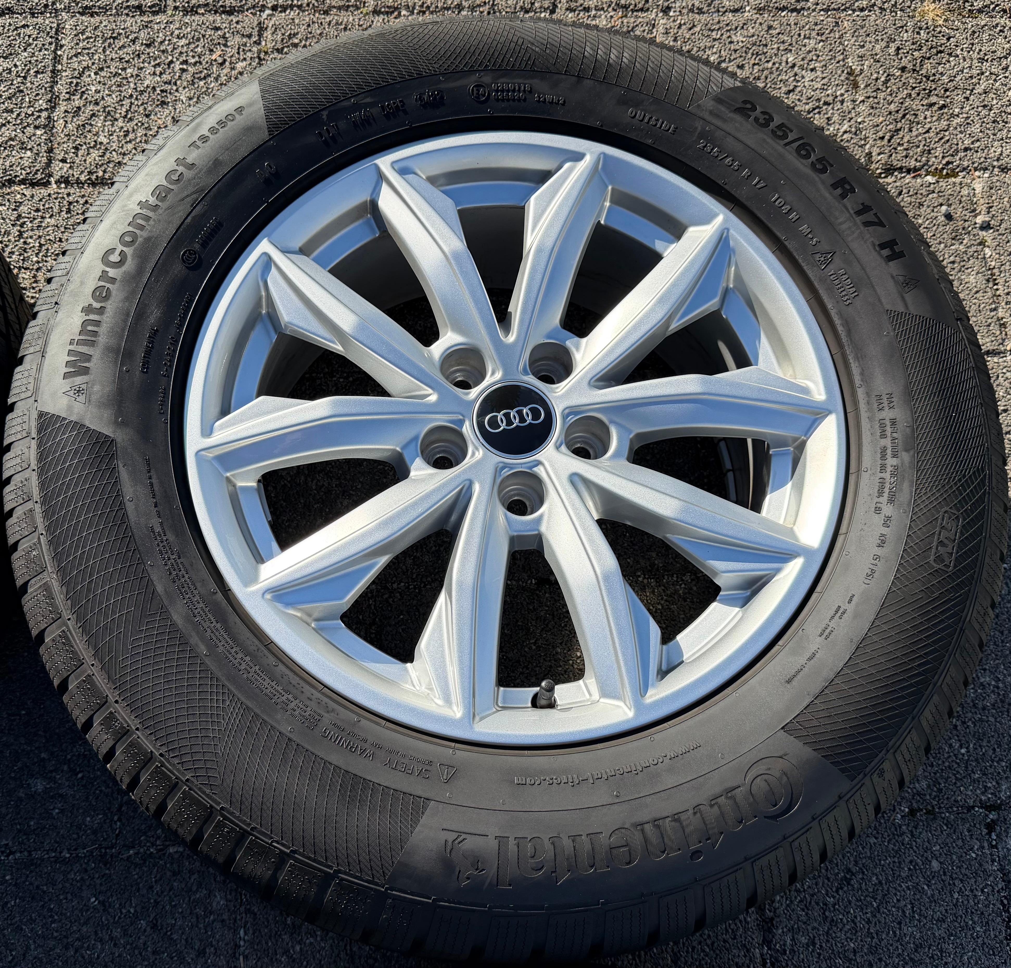 4 Original 17" Alu Winterräder Audi Q5 FY 80A601025J 7x17 ET34 235/65R17 104H 2022