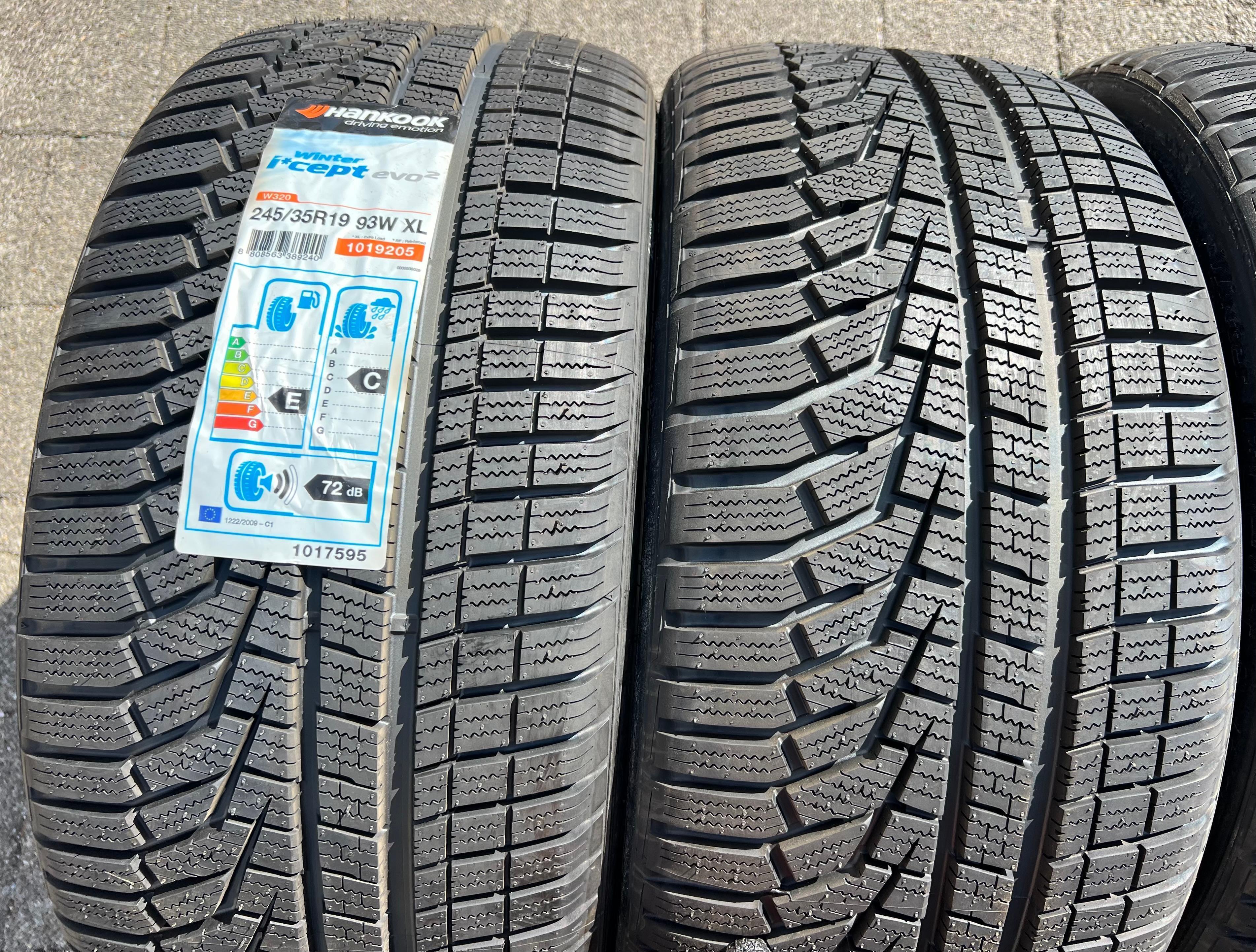 2 x 245/35R19 93W Winterreifen Hankook Winter I*Cept Evo 2 NEU 2019