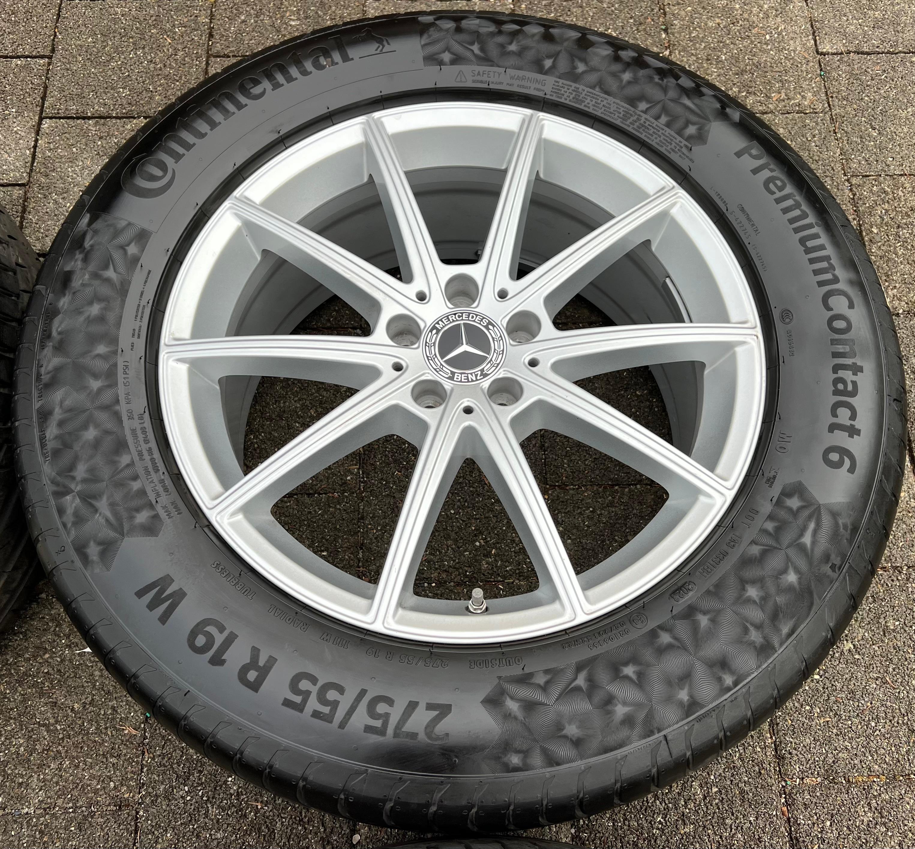 4 ORIGINAL 19" ALU SOMMERRÄDER MERCEDES GLE C167 V167 A1674010500 275/55R19 111W