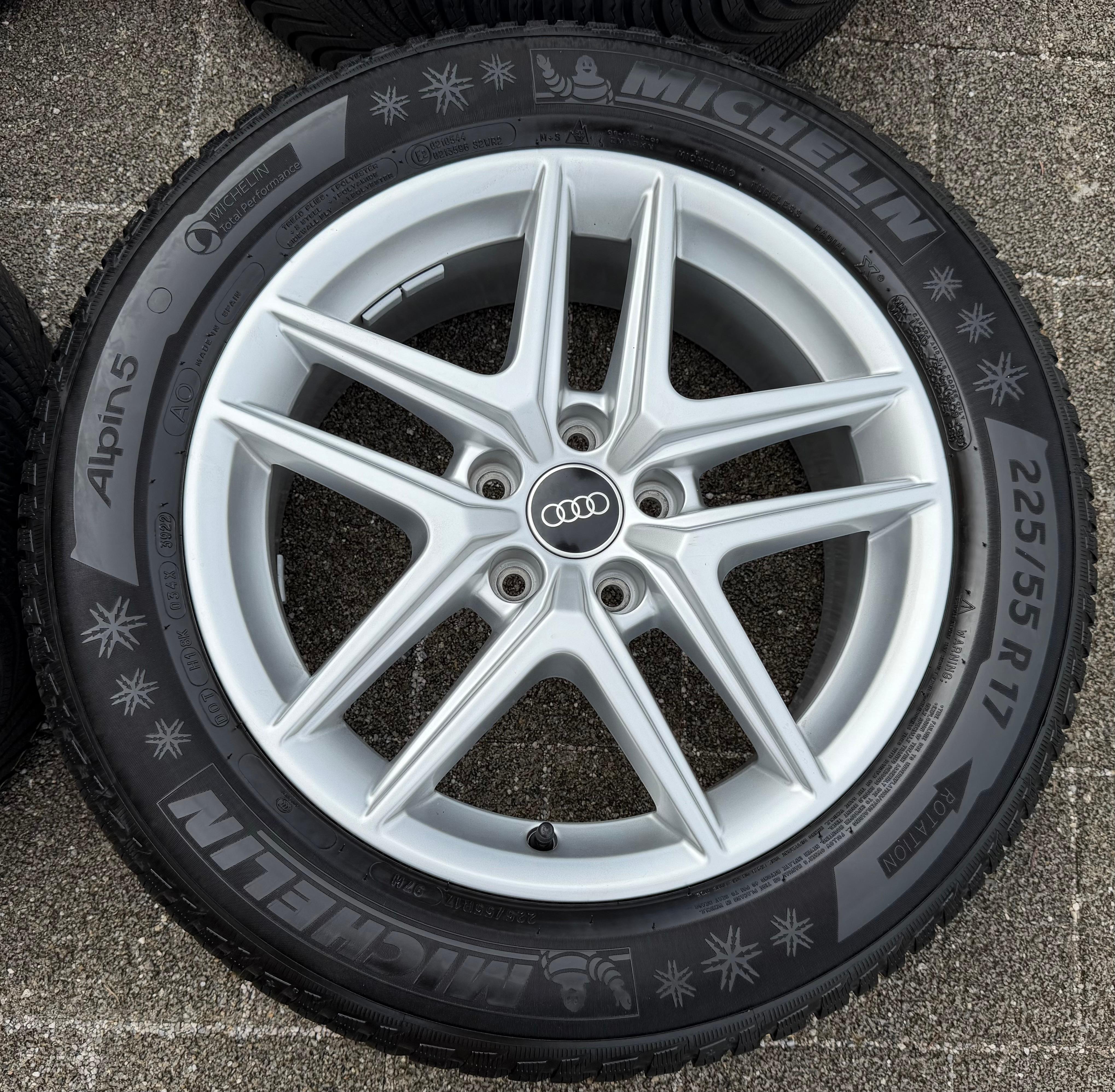4 ORIGINAL 17" ALU WINTERRÄDER AUDI A4 ALLROAD 8W B9 225/55R17 97H 8W9601025D